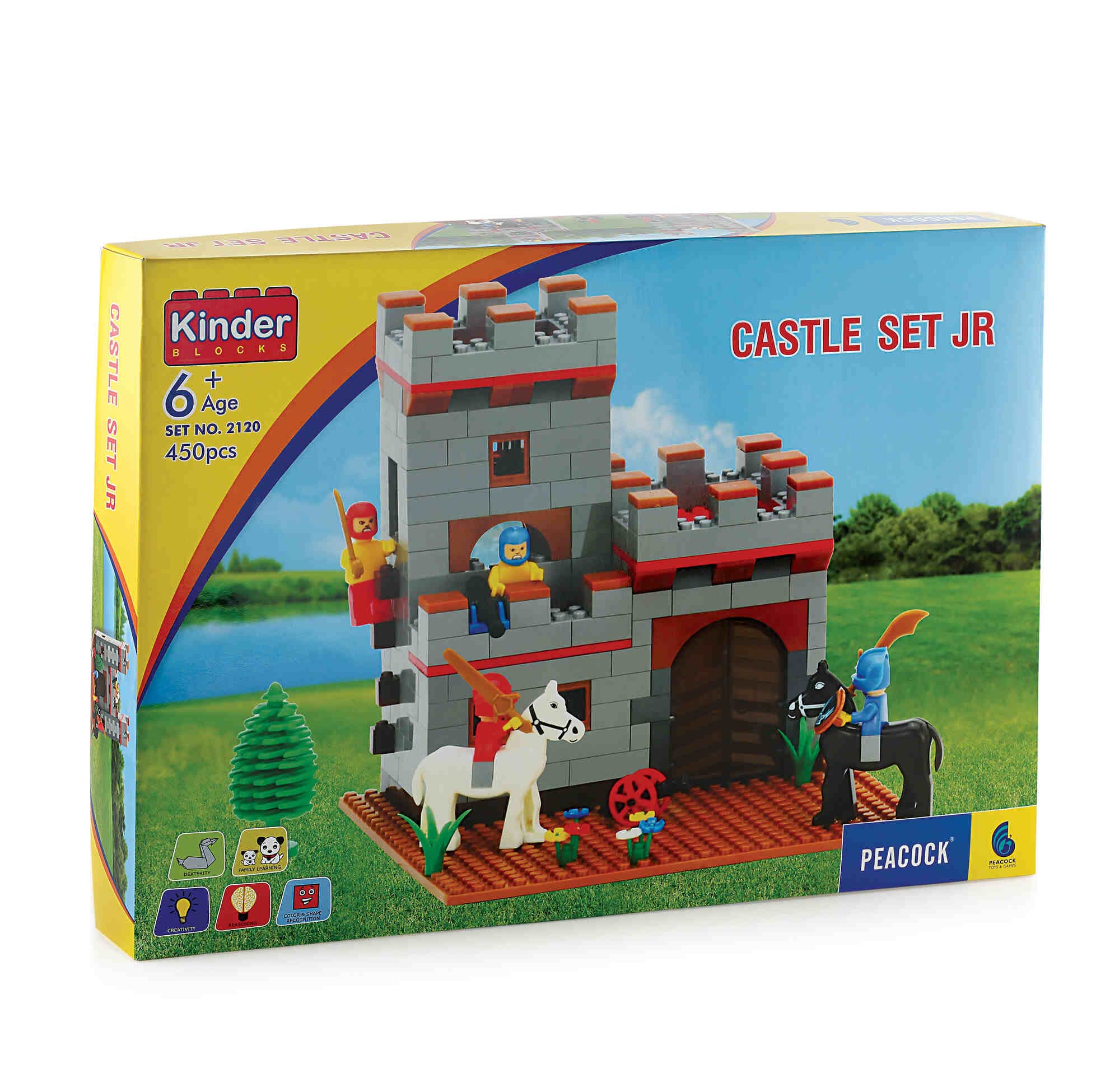 PEACOCK TOYS AND GAMES Castle Set Junior Block 450+ Pcs for 6+ Ages Kids (B0CKX59S88) Amazon Price History, Amazon Price Tracker