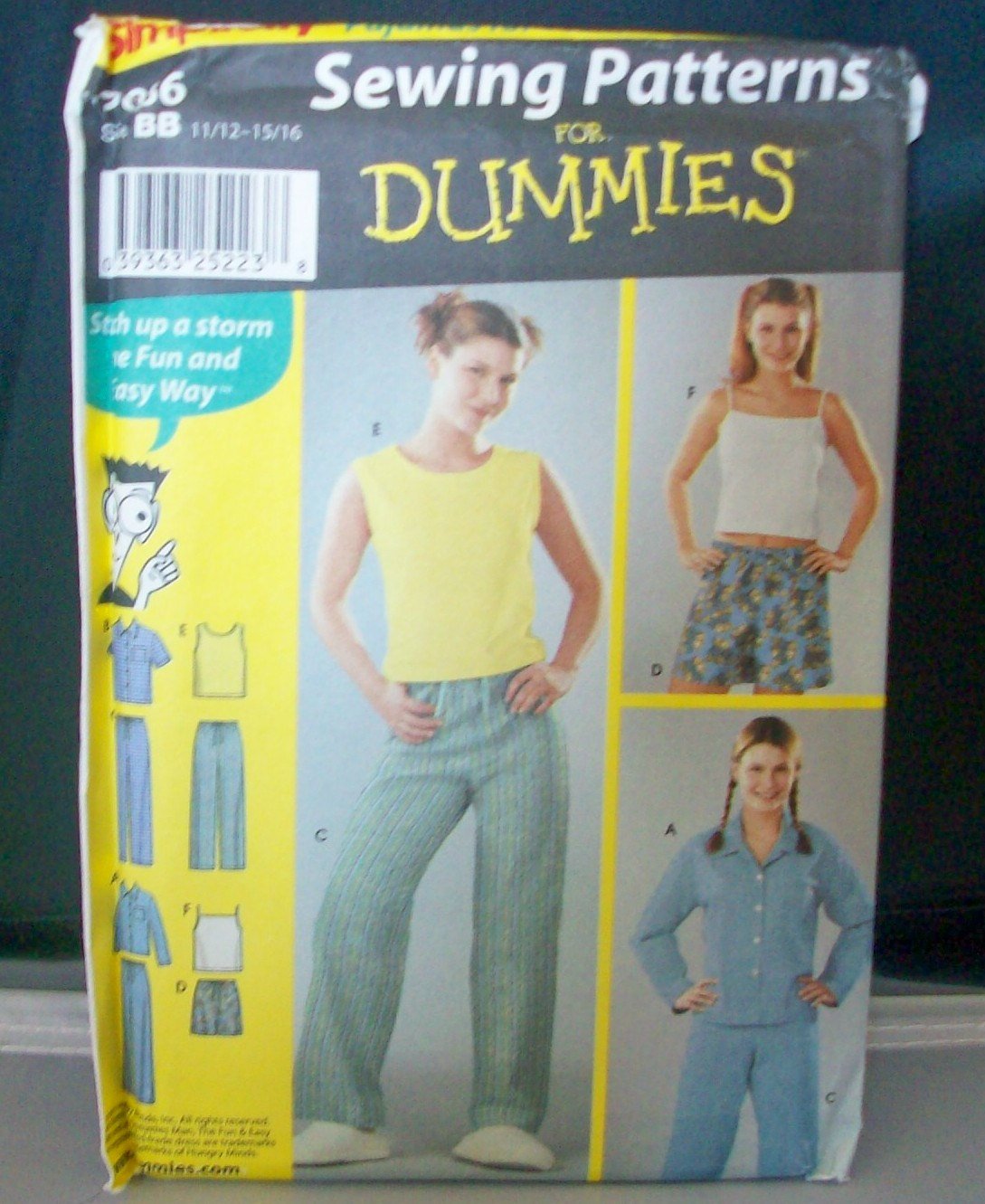 Patron pyjama ado Simplicity 9886 pour des nuits confortables en coton