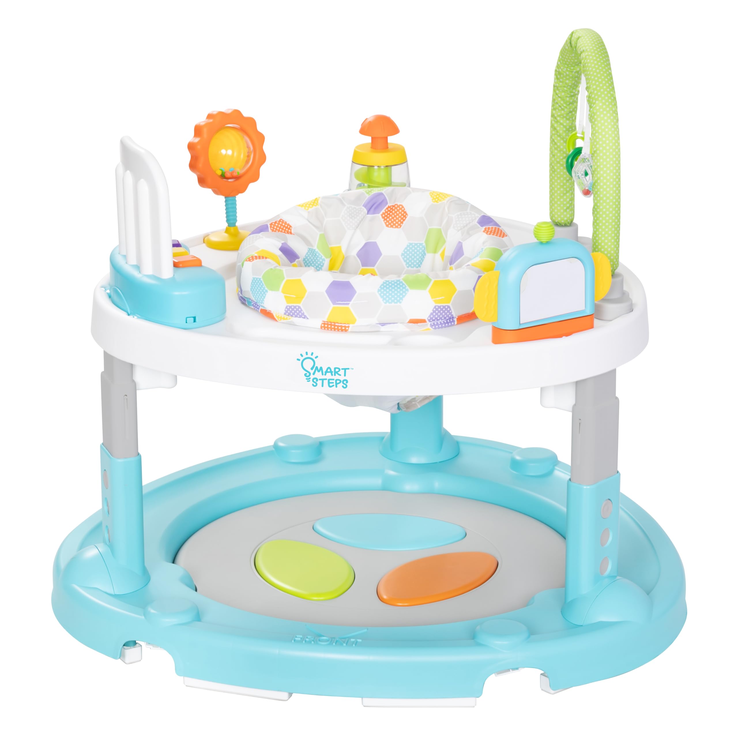 Smart Steps Bounce N’ Dance 4-in-1 Activity Center Walker, Hexagon Dots