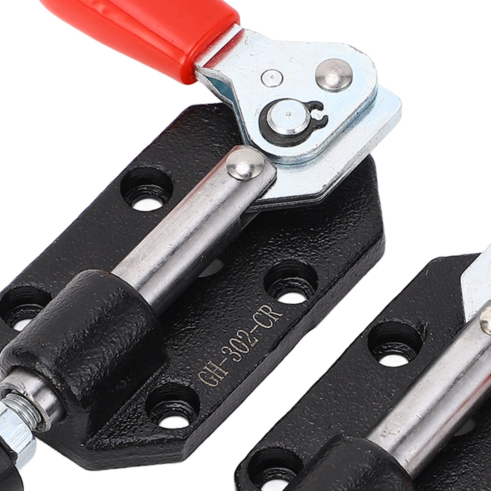 2pcs Umschaltklemme, Schnellabliebe -Druckstockschaltklemme, Abnehmbare Basis aus Gusseisen, für Holzbearbeitungsgeschäfte und -vorrichtungen, Taschenloch -Jigs, Schweißen, CNC