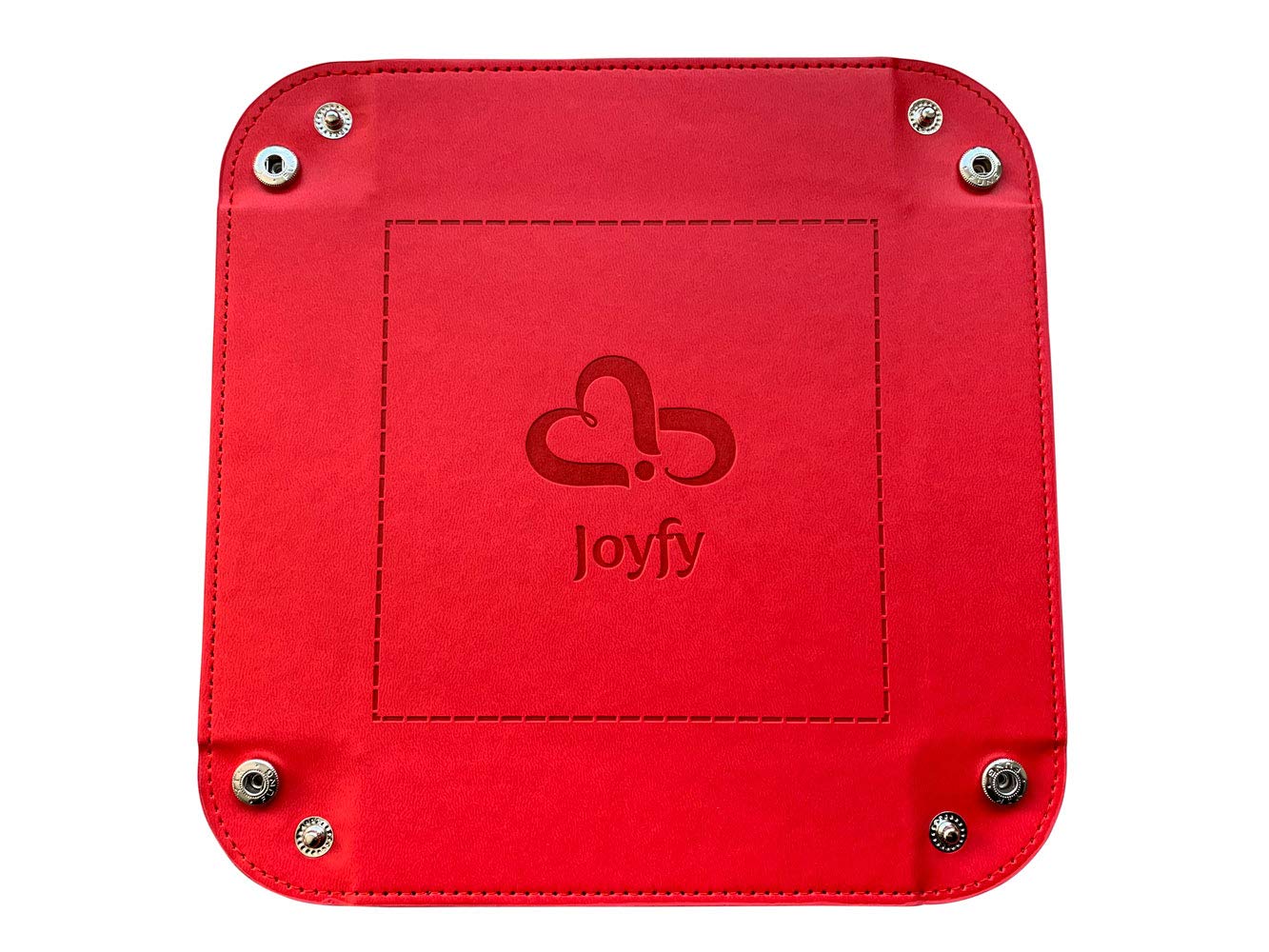 Foldable PU Leather Rolling Tray, Portable Tabletop RPG Accessory, Snap-Corner Valet Mat with Soft Lining, Noise-Dampening - Image 3