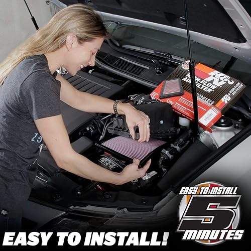 Miniatura 4 de Filtro de aire del motor KN Alto rendimiento Premium Powersport Filtro de aire Compatible con YAMAHA 2009-2017 FZ6R XJ6 Diversion S Diversion YA-6009