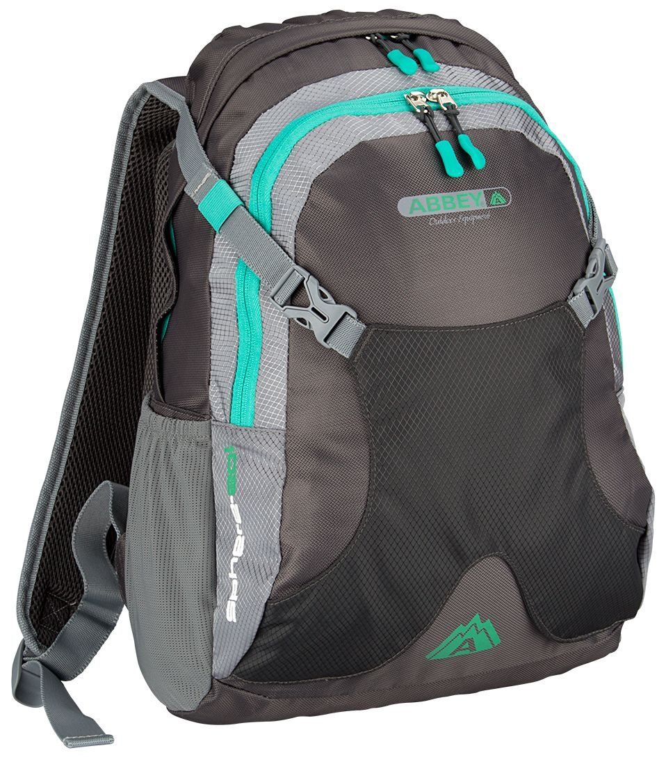 Abbey 21QA Sphere Outdoor Backpack - Anthracite/Green/Grey, One Size