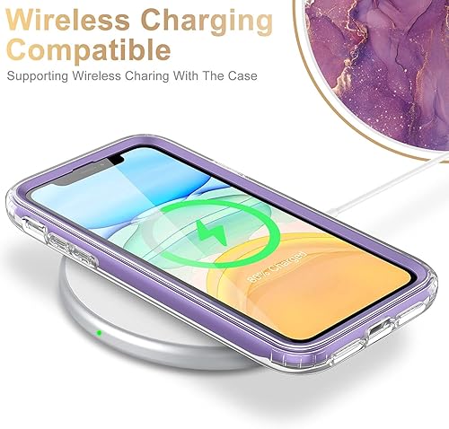 Miniatura 3 de ESDOT - Funda para iPhone 12 Pro Max con protector de pantalla integrado, funda de grado militar con diseño de moda para mujeres y niñas, funda