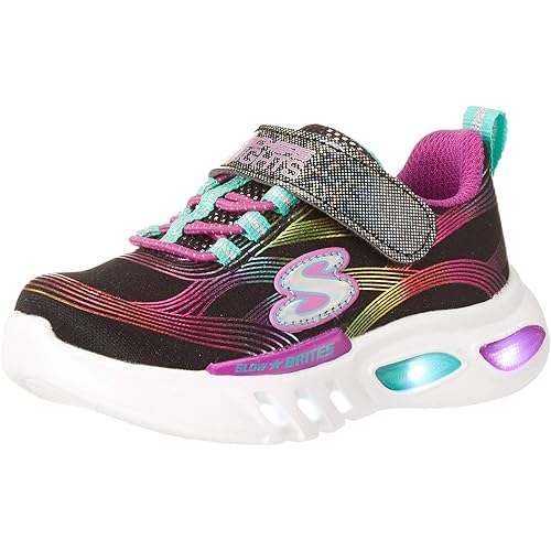 Skechers Unisex-Child Glow-Brites Sneaker