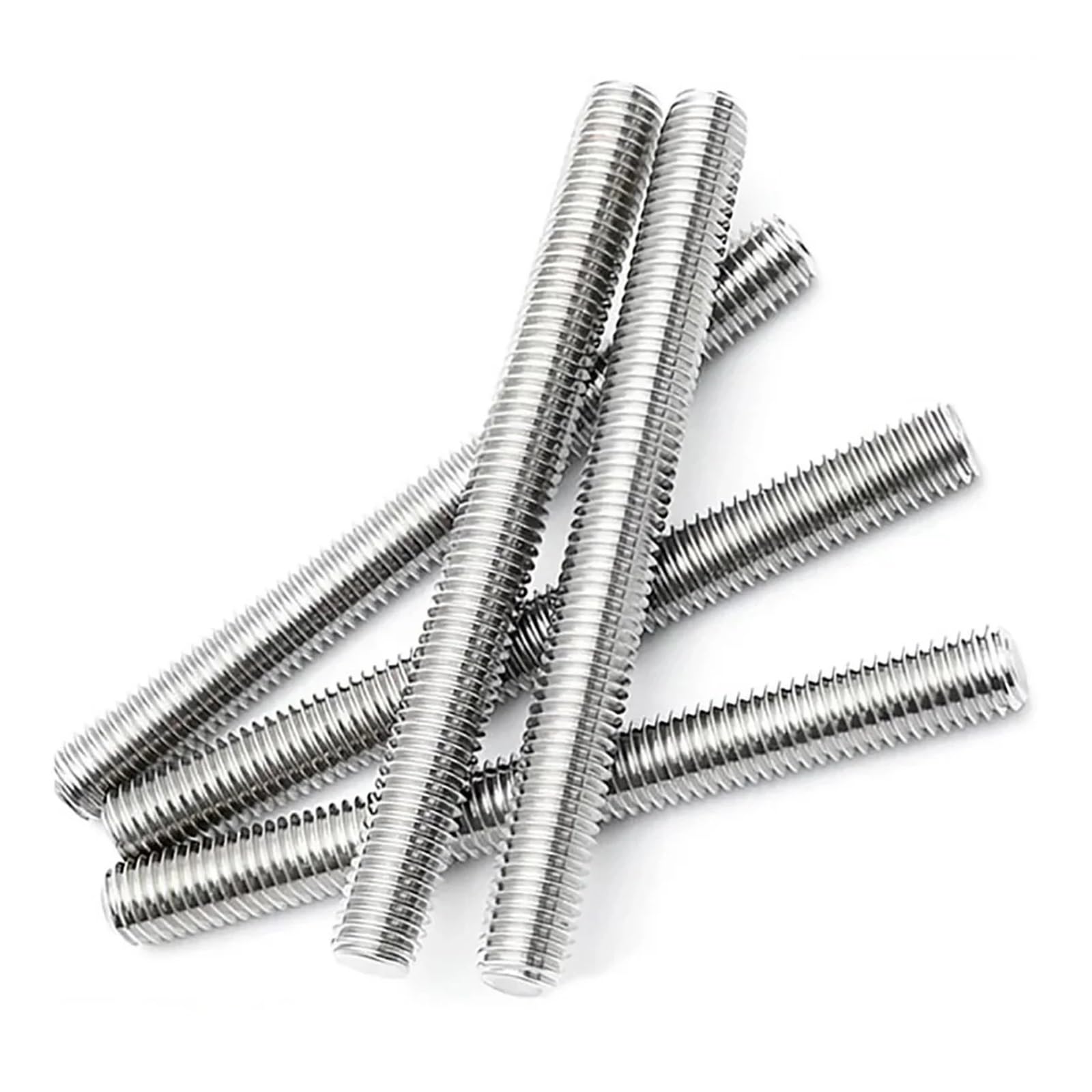 Perno de barra de varillas completamente roscadas de acero inoxidable 304 M3 M4 M5 M6 M8 M10 M12 Longitud 16/20/25/30/40/45/50-130 mm(M12,250mm)