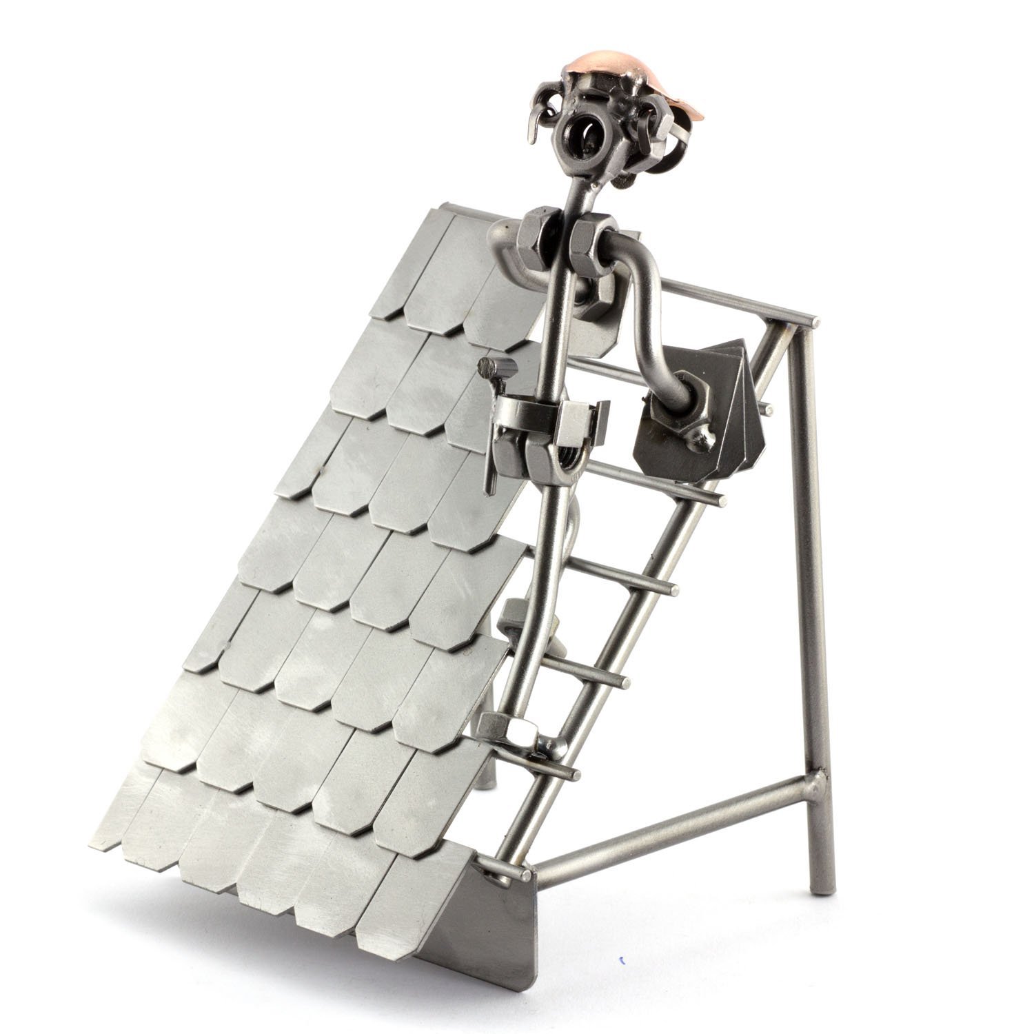 Steelman24 I Omini di Viti Copritetto I Idee Regalo Originale I Soprammobili in Metallo I Modellino