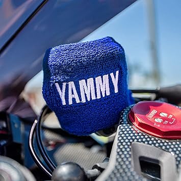 Brake Fluid Reservoir Cover Sock for Motorcycles, Sporbikes and Gifts by Moto Loot (Yammy)