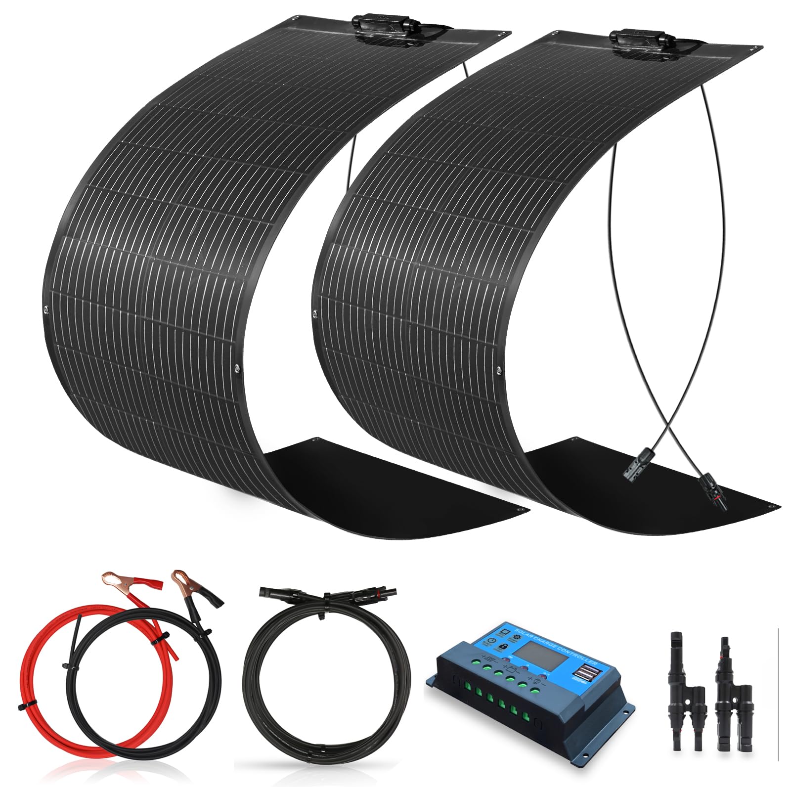 WUZECK Solarpanel-Kit Flexibel 200W