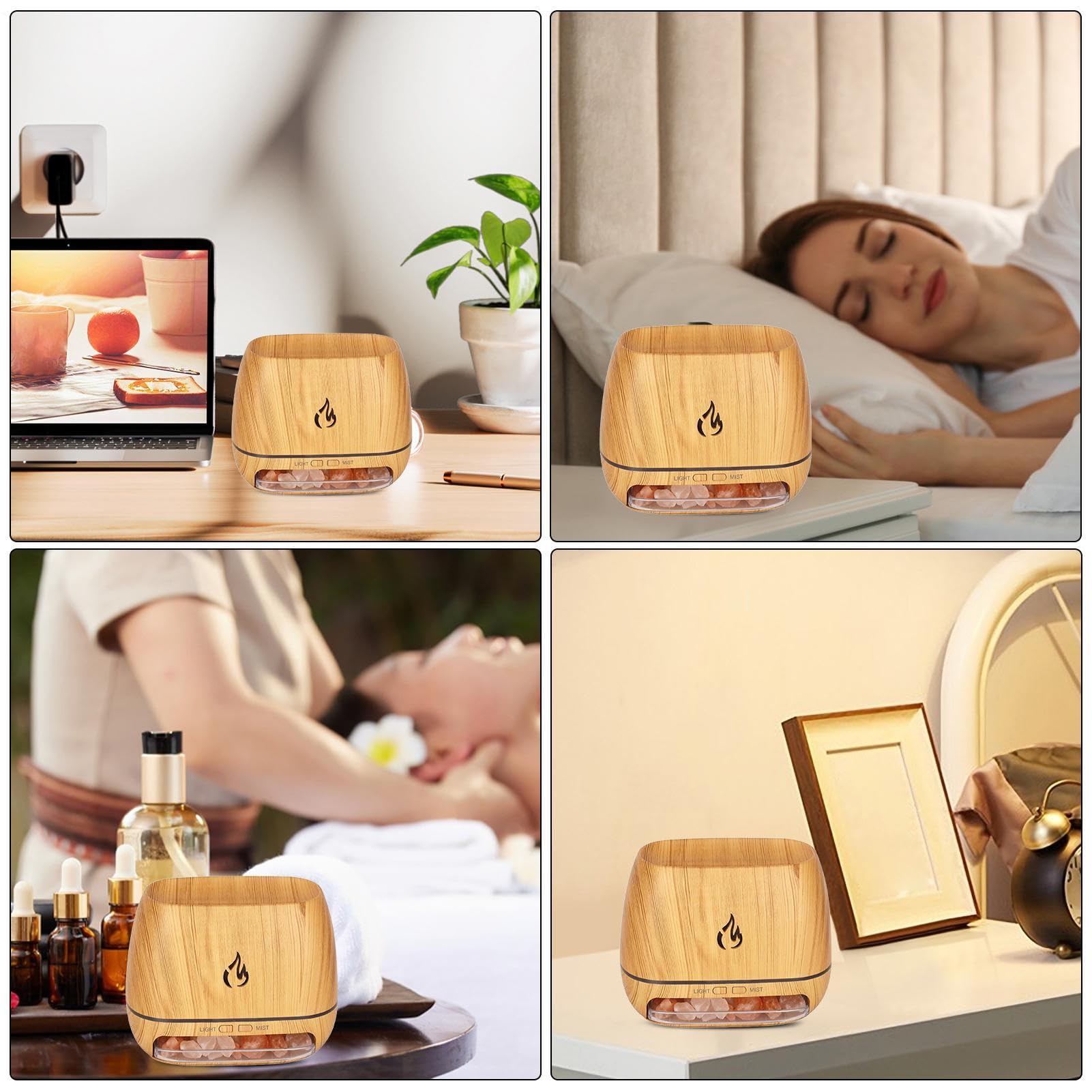 Diffusori Aromaterapia ad Ultrasuoni Ultrasuoni, Olio per aromaterapia, | diffusore per olio aromatico compatto d'illuminazione ambiente