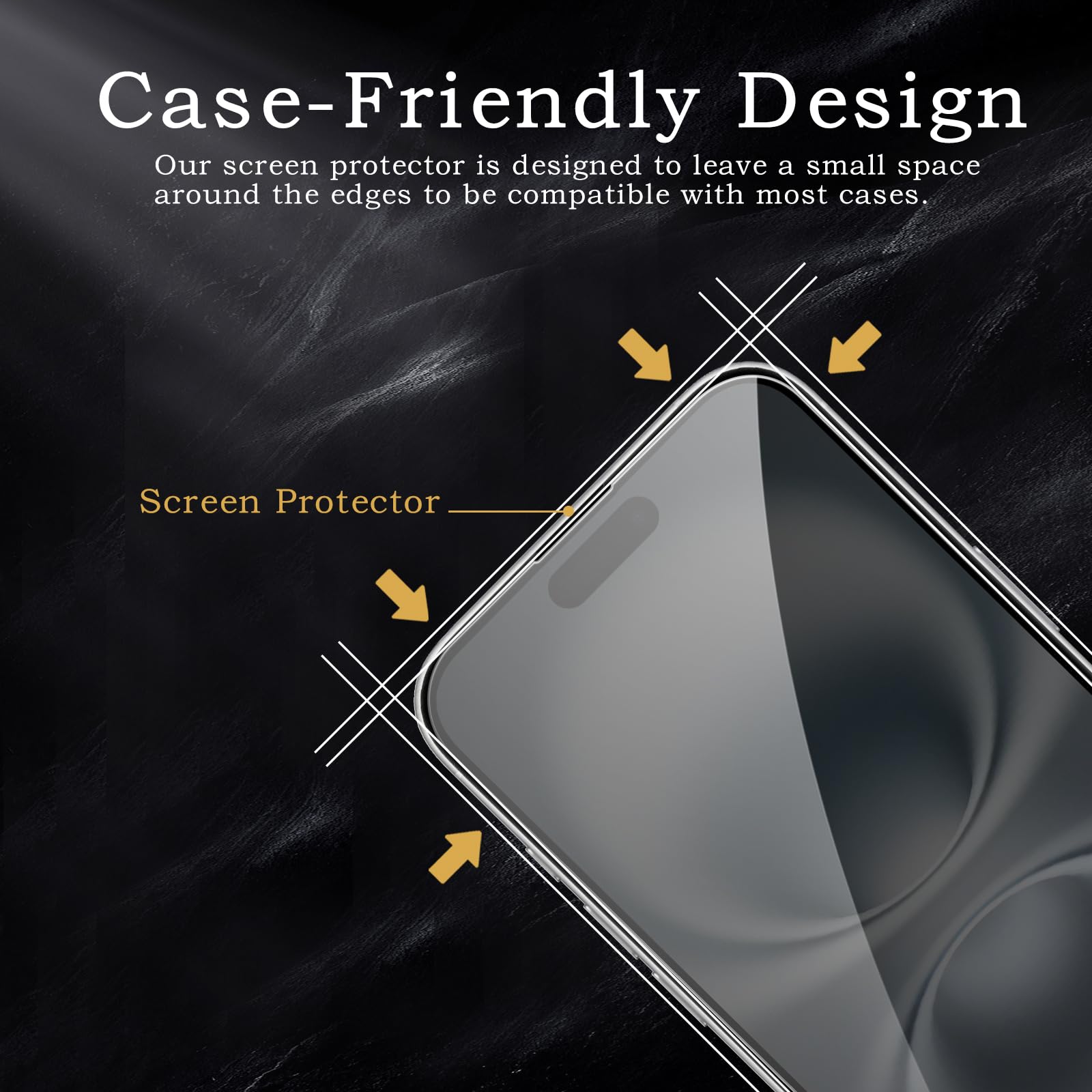 [Confezione da 2 + 2] Pellicola protettiva per la privacy per iPhone 16, in vetro temperato infrangibile con obiettivo della fotocamera, durezza 9H, senza bolle, antiriflesso, compatibile con