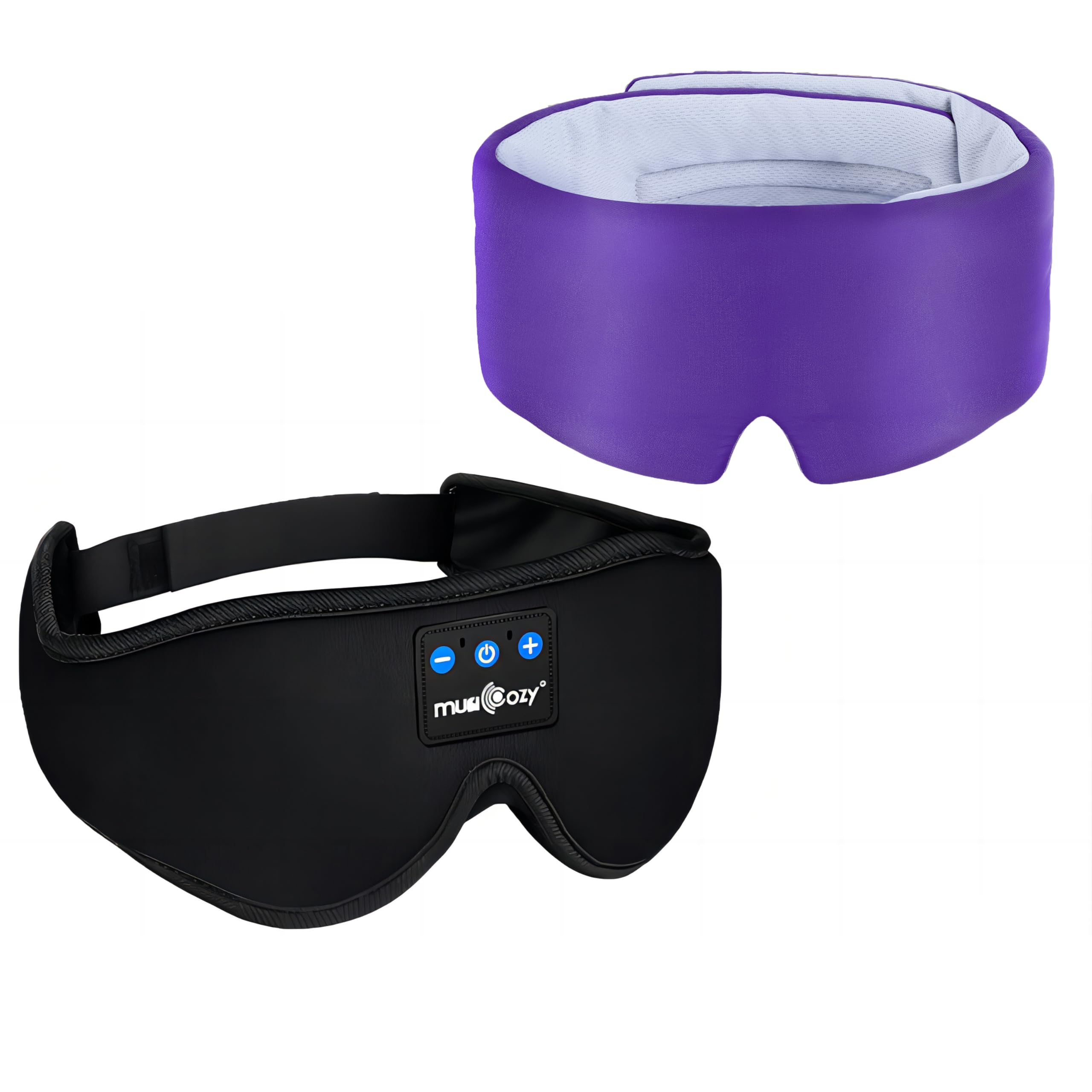 MUSICOZY Ice Silk Sleep Mask Headphones Sleep Headphones Bluetooth 5 4 Sleep Mask Headband Sleeping Eye Mask Earbuds
