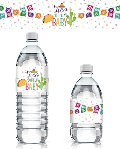 Miniatura 10 de Bumble Bee fiesta botella de agua calcomanía etiquetas (juego de 20)