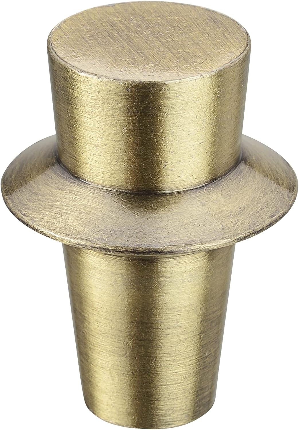 Aspen Creative 24037-41, Solid Steel Finial for Lamp Shade, Steel in Antique Brass Finish, 1-1/2" Height