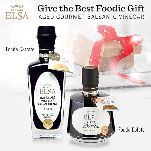Miniatura 6 de Elsa Aceto Balsamico di Modena, Vinagre Balsámico Italiano Tradicional IGP Italia, Envejecido en barricas de roble, botella con tapa dosificadora de