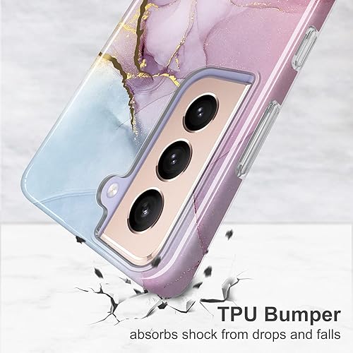 Miniatura 6 de JIAXIUFEN Funda para Galaxy S21 Plus con purpurina galvanizada dorada, delgada, a prueba de golpes, TPU suave de silicona de goma, funda de teléfono