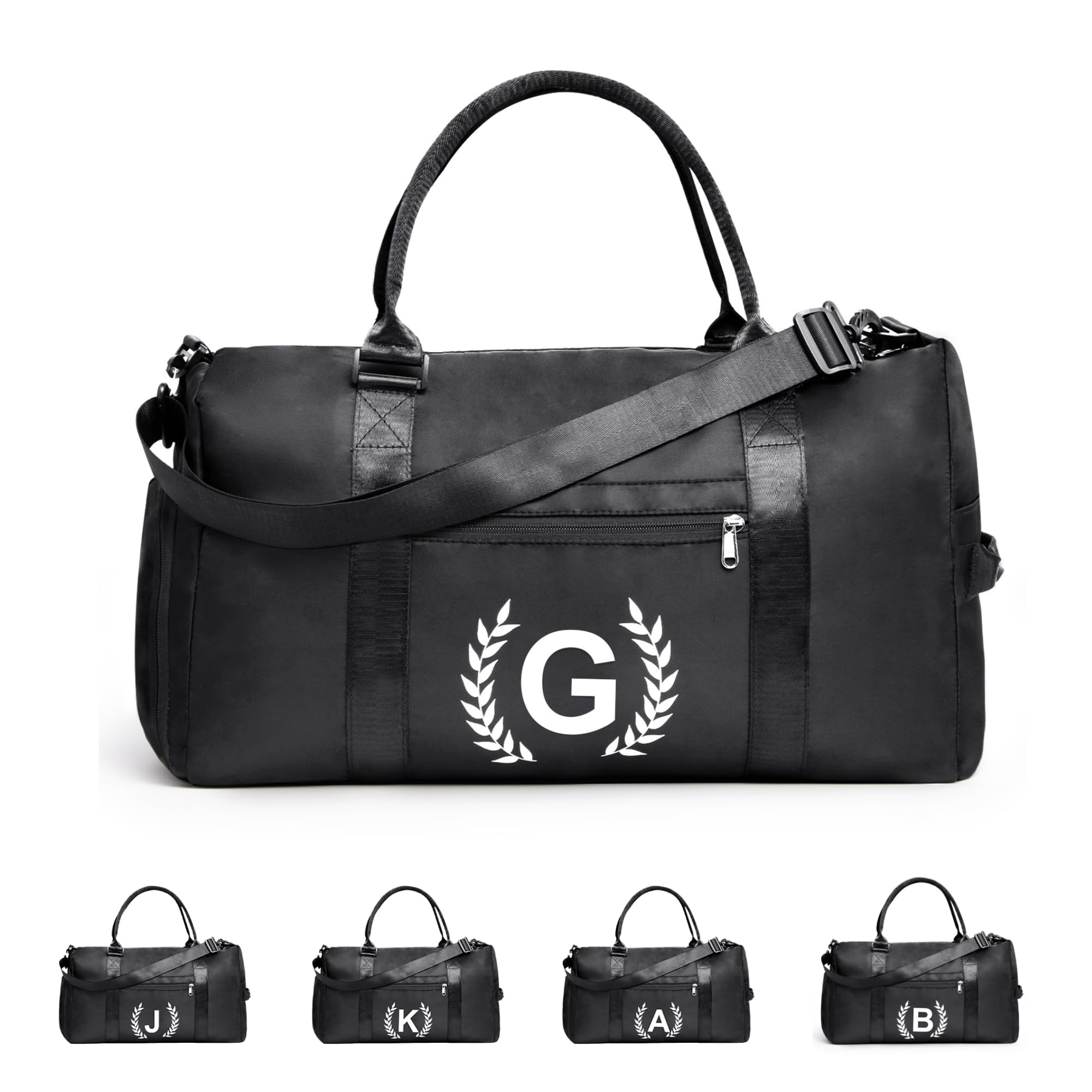 Gym Bag for Women & Men, Fitness Workout Sports Travel Duffle Bag with Wet Pocket & Shoes Compartment, Great Present for Gym Lovers