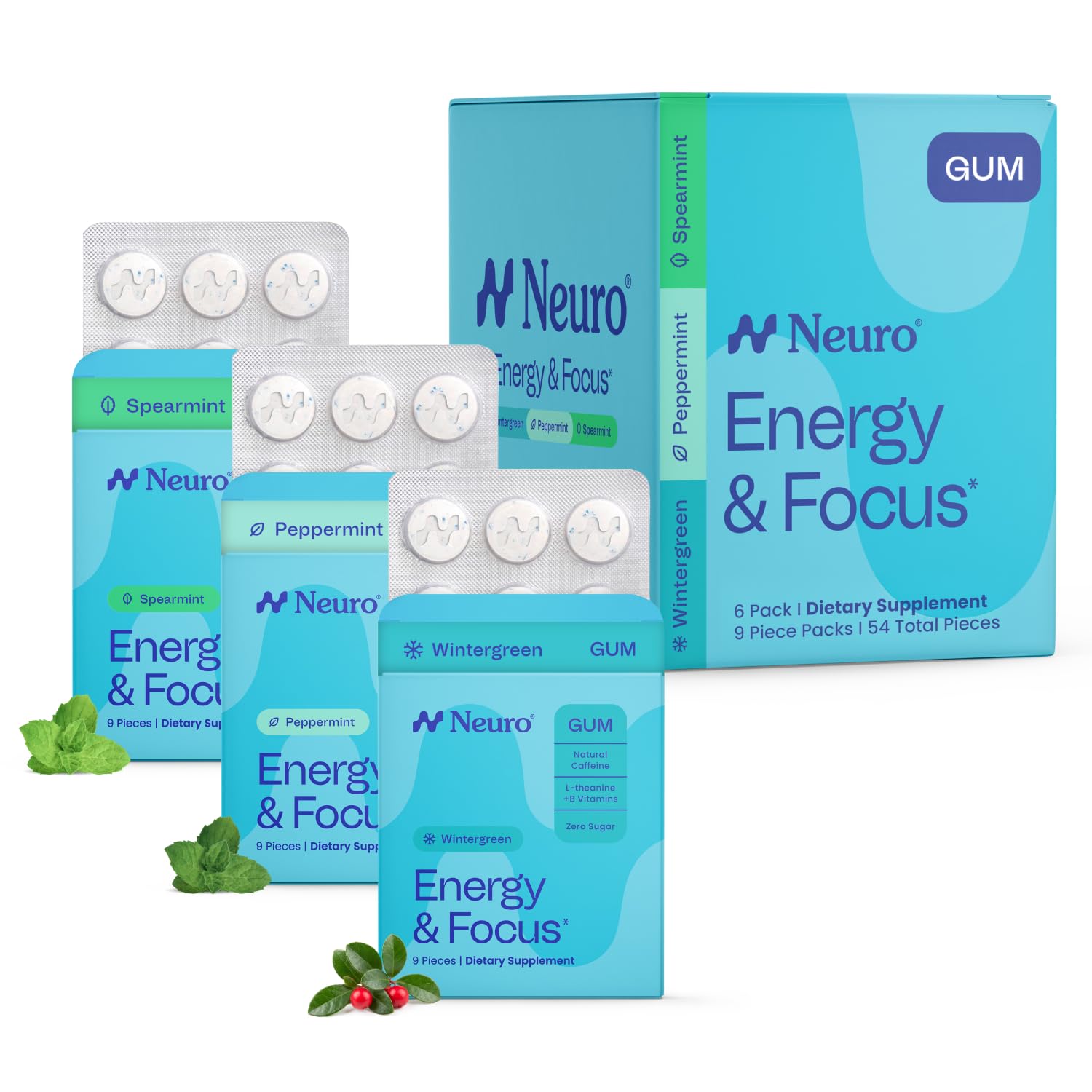 Amazon.com: Neuro Variety Pack Gum - Energy & Focus Gum