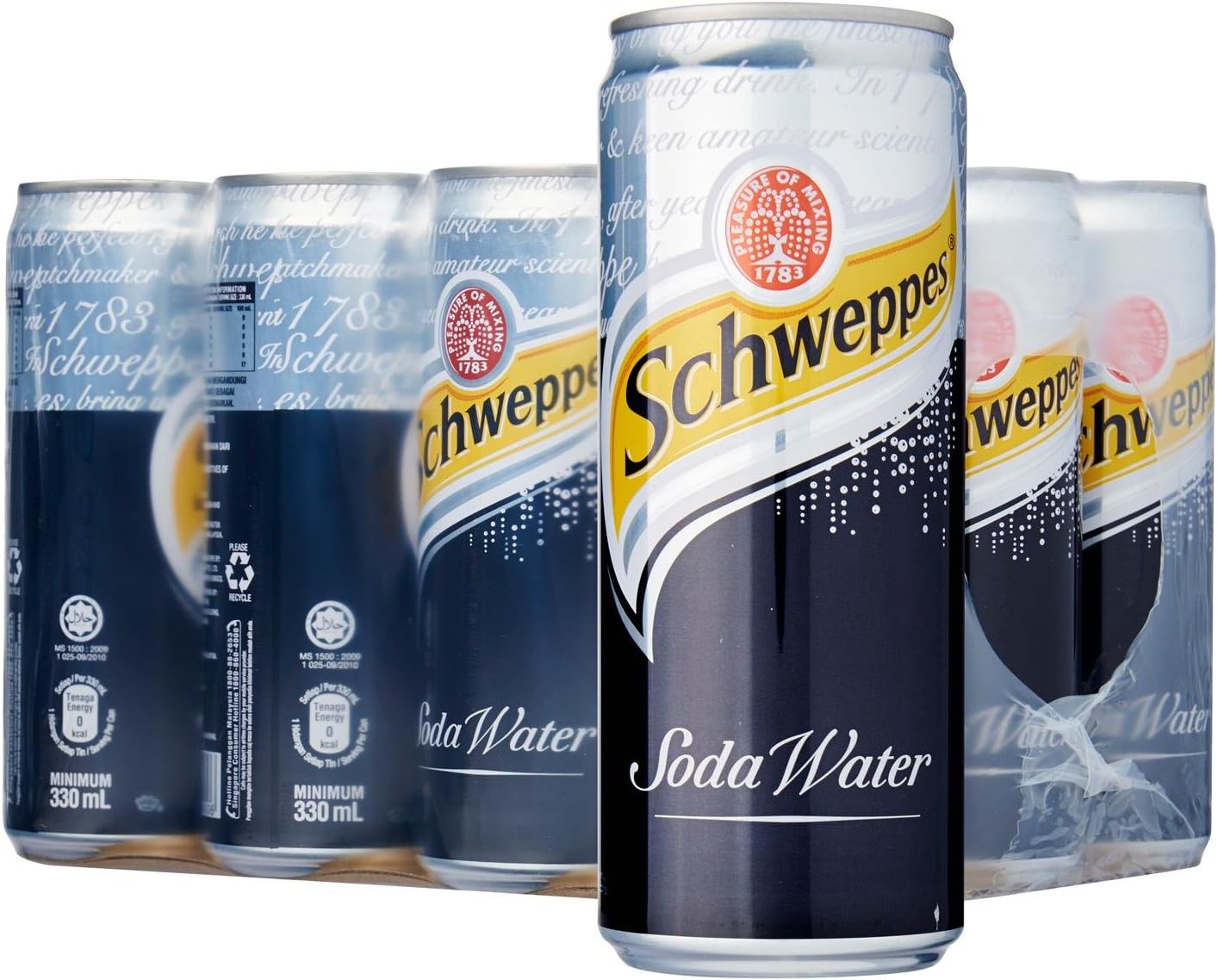 scweppes Imported Soda Water Drink, 300ml (Pack of 6)