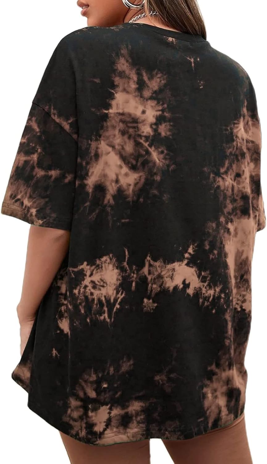 CSDAJIO Vintage Oversized Tshirts for Women Summer Graphic Tee Short Sleeve Gym Shirt Plus Size Workout Top - Image 2