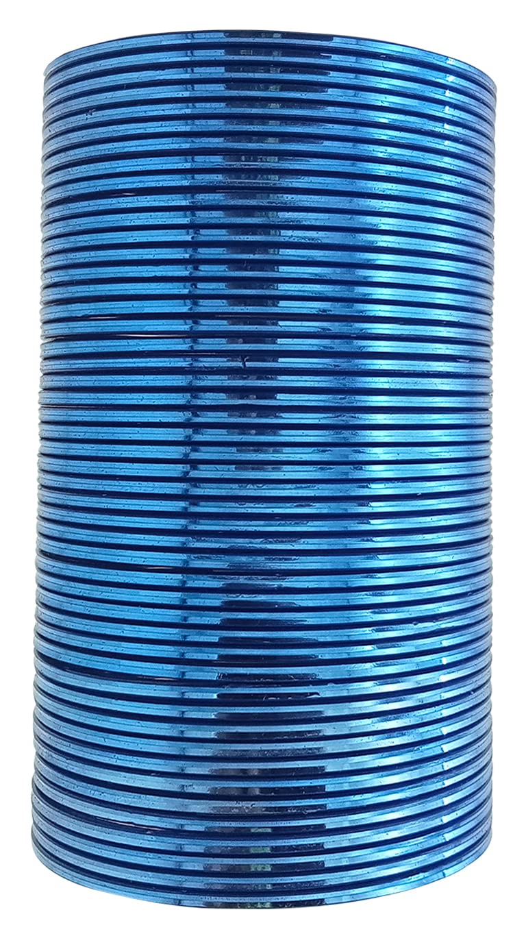 The Golden Cascade Sky Blue Glossy Plain Bangles | Chudi for Girls | Fancy Bangle | Metal Bangles for women | Plain Shining Chudiyan (Pack of 24) (Sky Blue, Large 2-8) (B0C1CM6P6P) Amazon Price History, Amazon Price Tracker