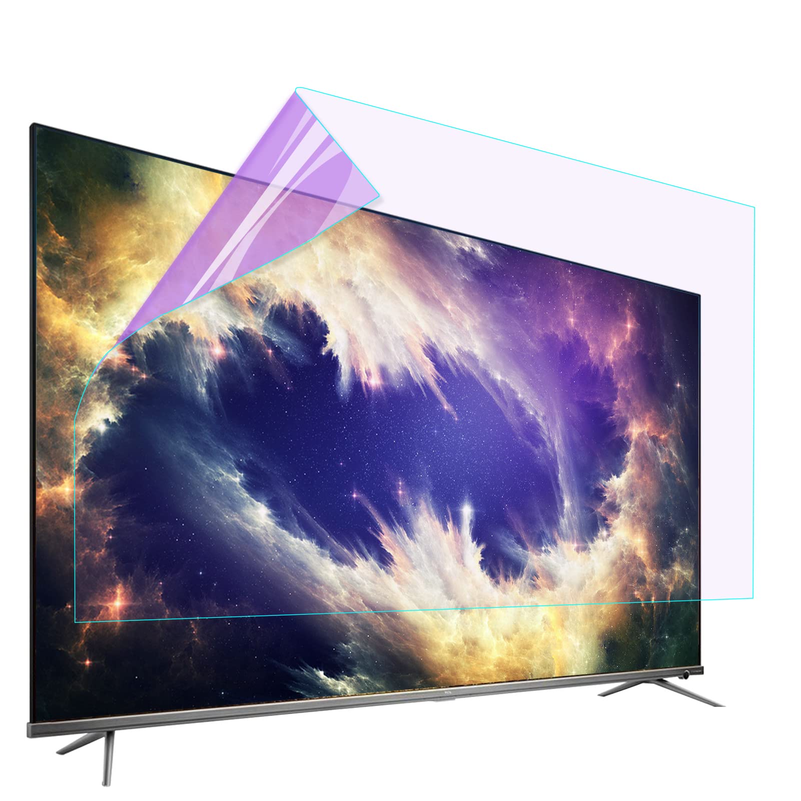 Ochraniacz ekranu telewizora， 65-calowa folia antyodblaskowa na telewizor - folia ochronna na ekran, filtr blokujący niebieskie światło, folia antyodblaskowa do telewizorów LCD, LED, 4K OLED i QLED HD
