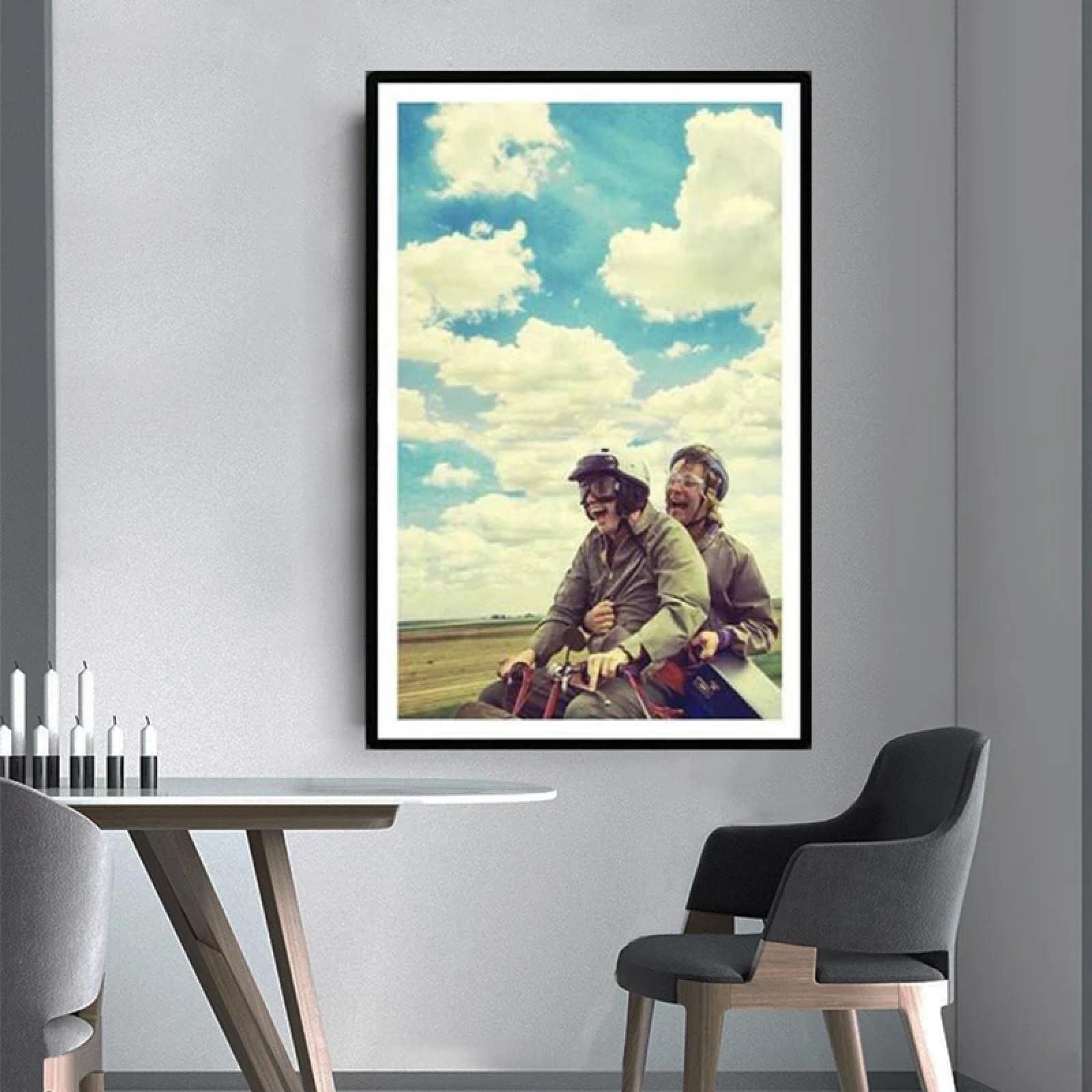 IIGOCG Canvas Walls 50 x 70 cm No Frame Best Fool Kim Carrey Movie Living Room Fun Wall Art Poster