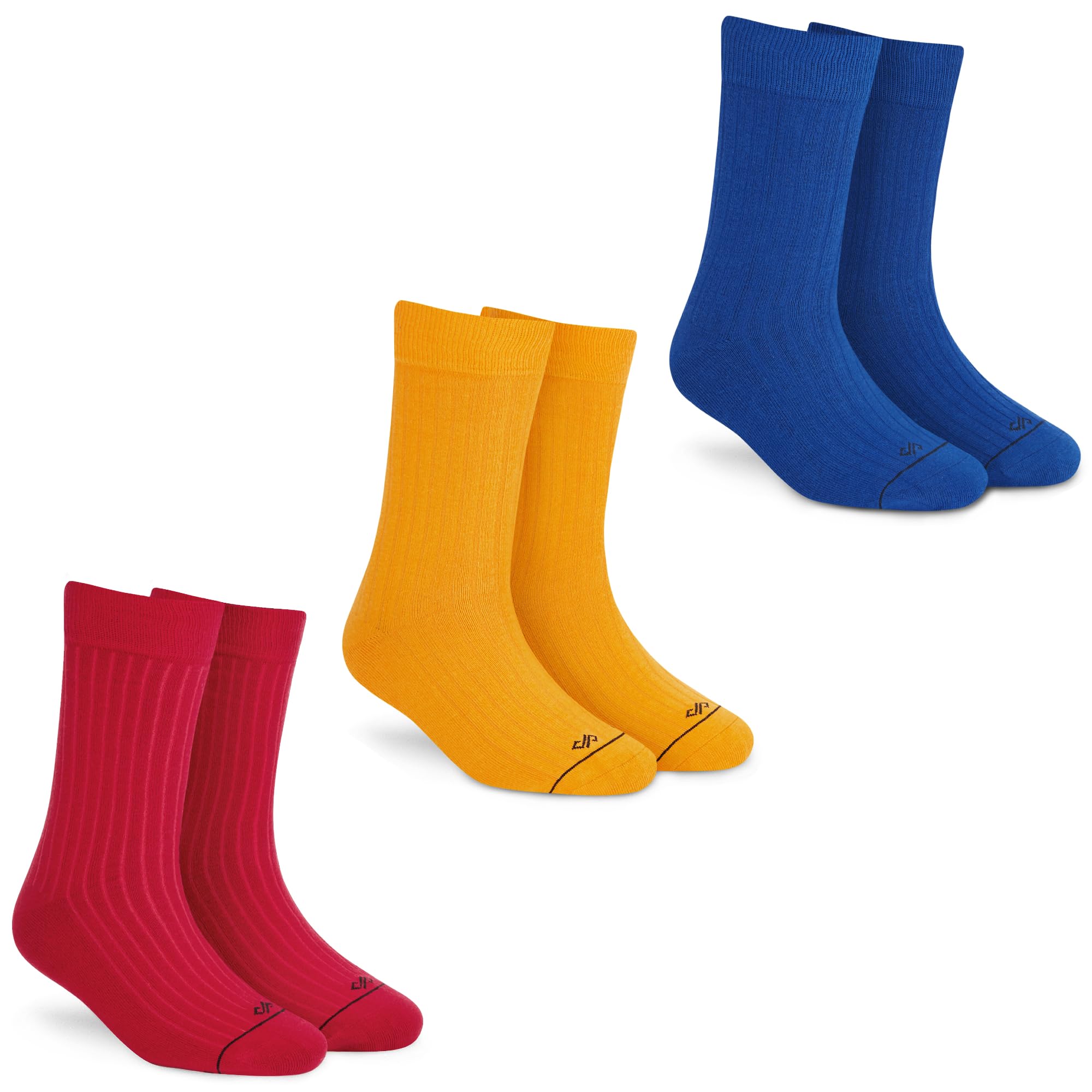 Men's and Women's Combed Cotton Solids Crew Length Socks (Pack of 3) (Multicolour, Free Size)-image-8