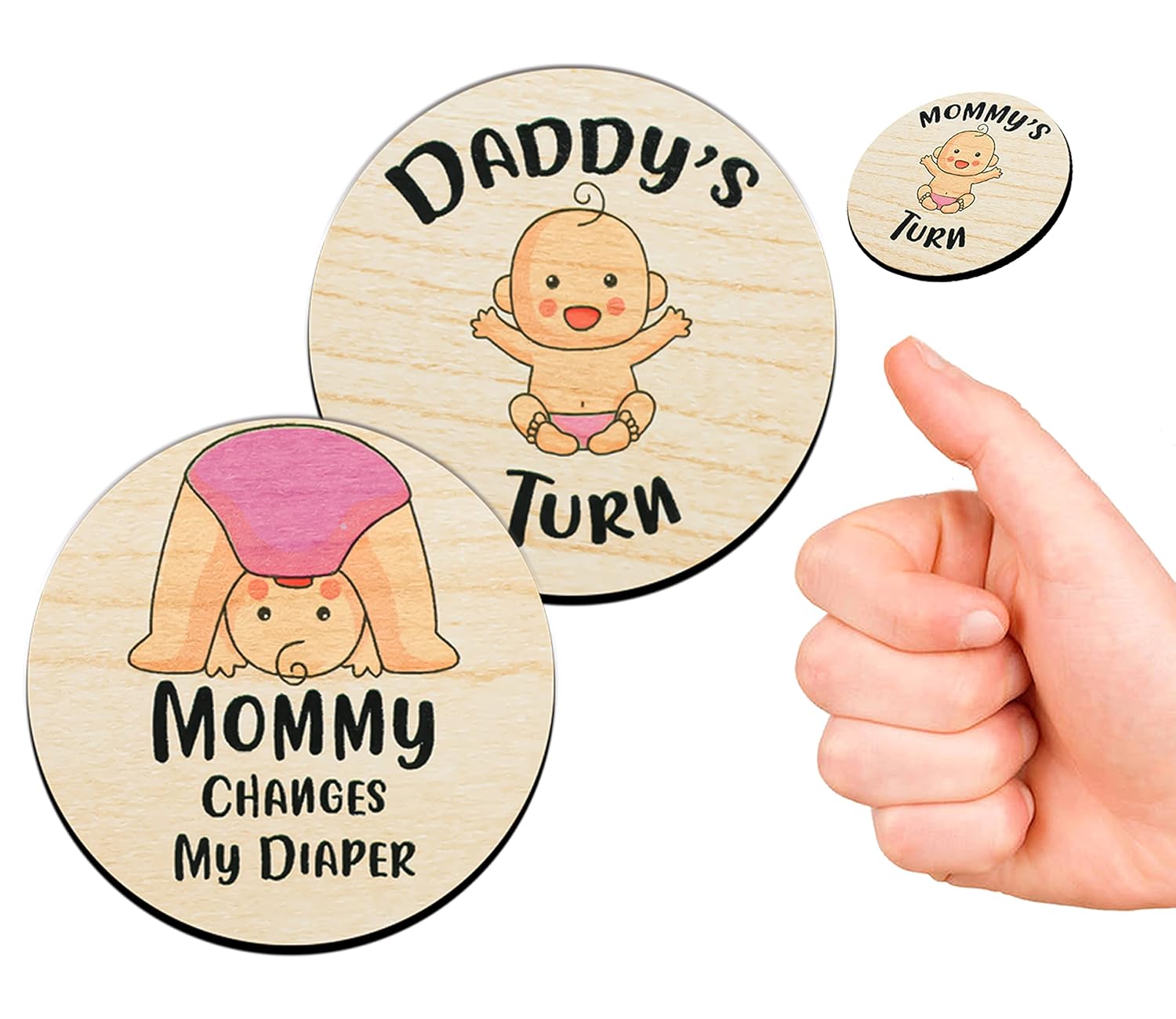 Baby Girl Decision Coin Funny Pregnancy Gift and New