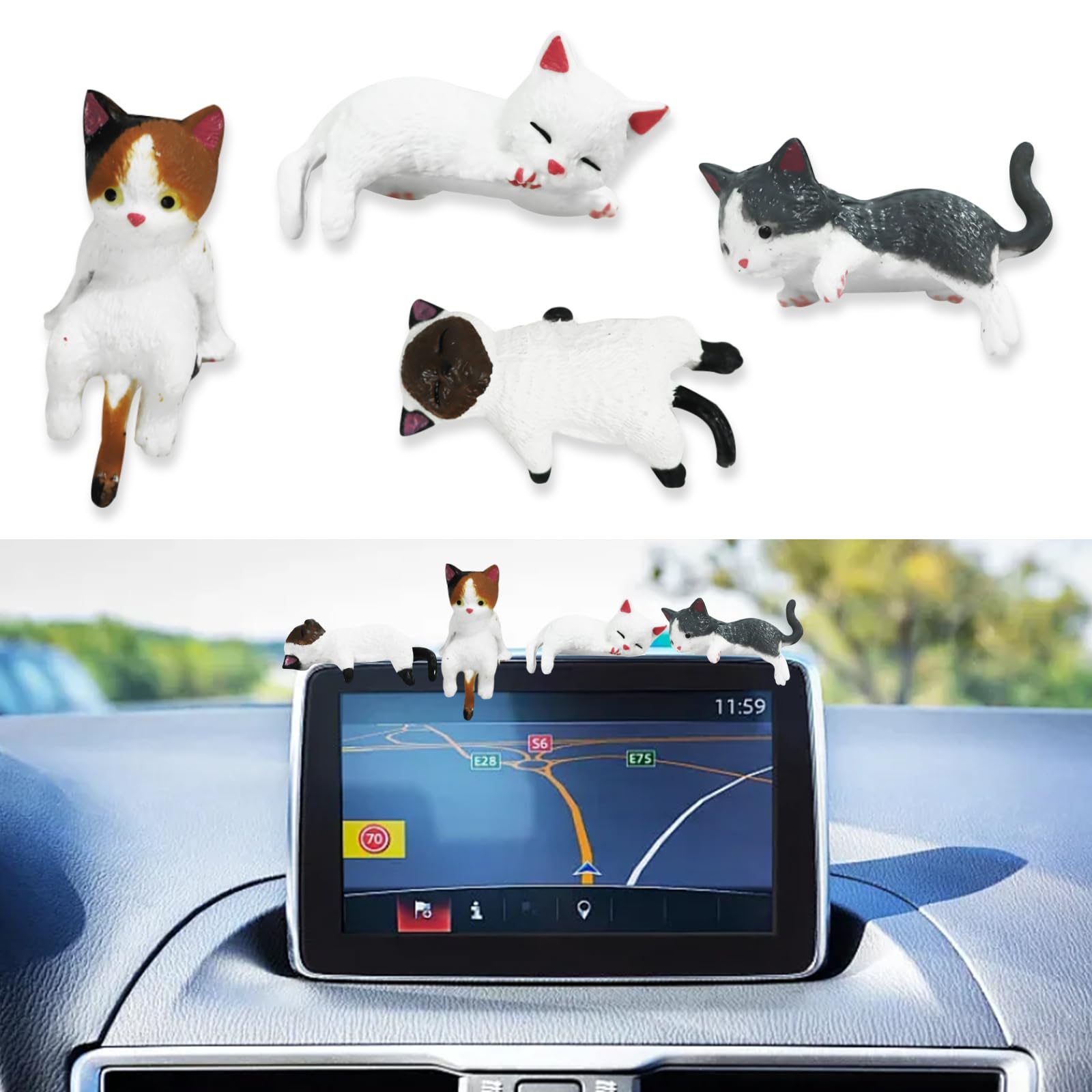 Amazon.co.jp: seimeinoki 車 飾り 内装 可愛い 猫 カー