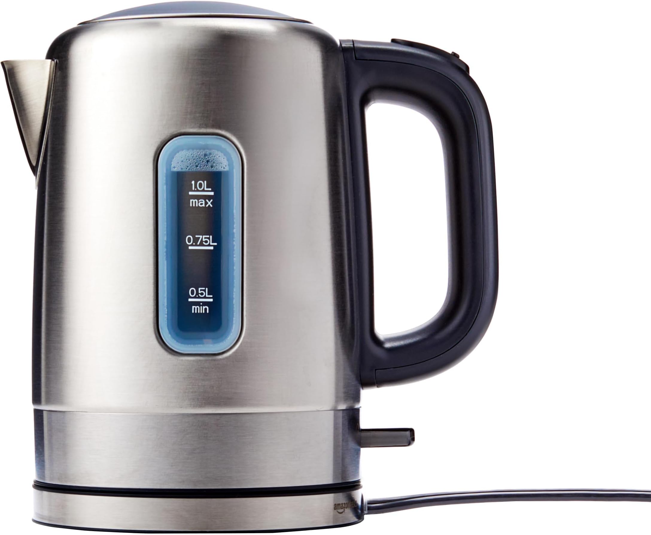 AmazonBasics Stainless Steel Electric Kettle, 1 L