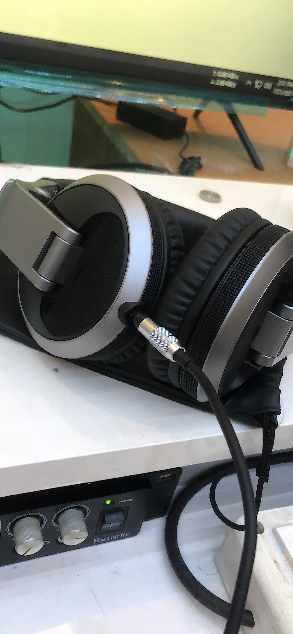 GEEKRIA Cable De Audio Compatible Con Auriculares ATH ATH-M70x ATH-M60x ATH-M50x ATH-M40x M50xrd M50xwh, 2,5 Mm Aux De Repuesto (5,6 Ft/1,7 M