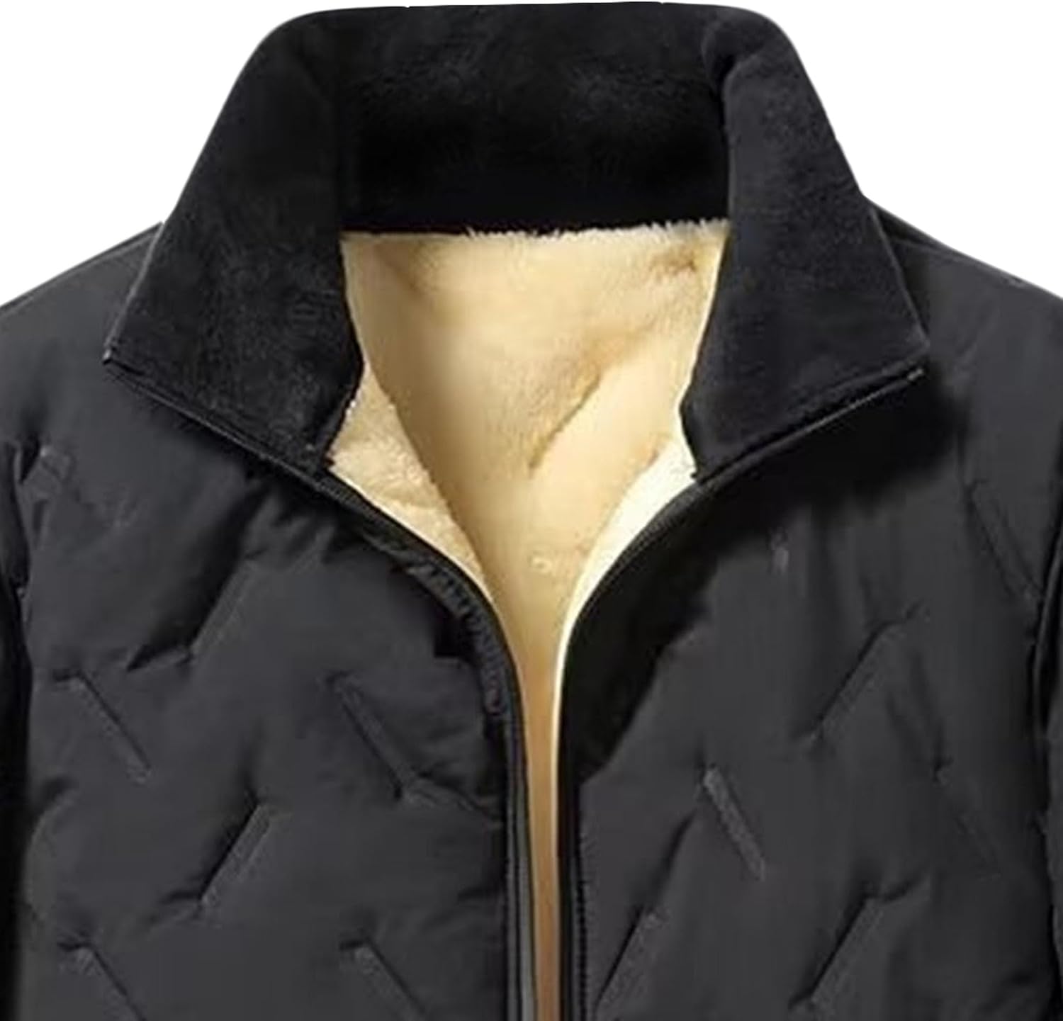 Maiyifu-GJ Men's Quilted Jacket Lightweight Puffer Jacket Fall Winter Warm Padded Coat Outerwear