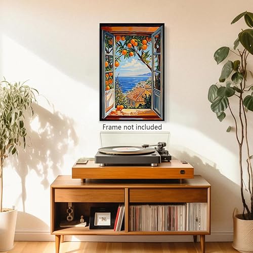 Miniatura 3 de Lienzo de estilo retro Henri Matisse para pared, póster vintage con ventana abierta, pintura al óleo de Matisse, imagen de vista costera del mar