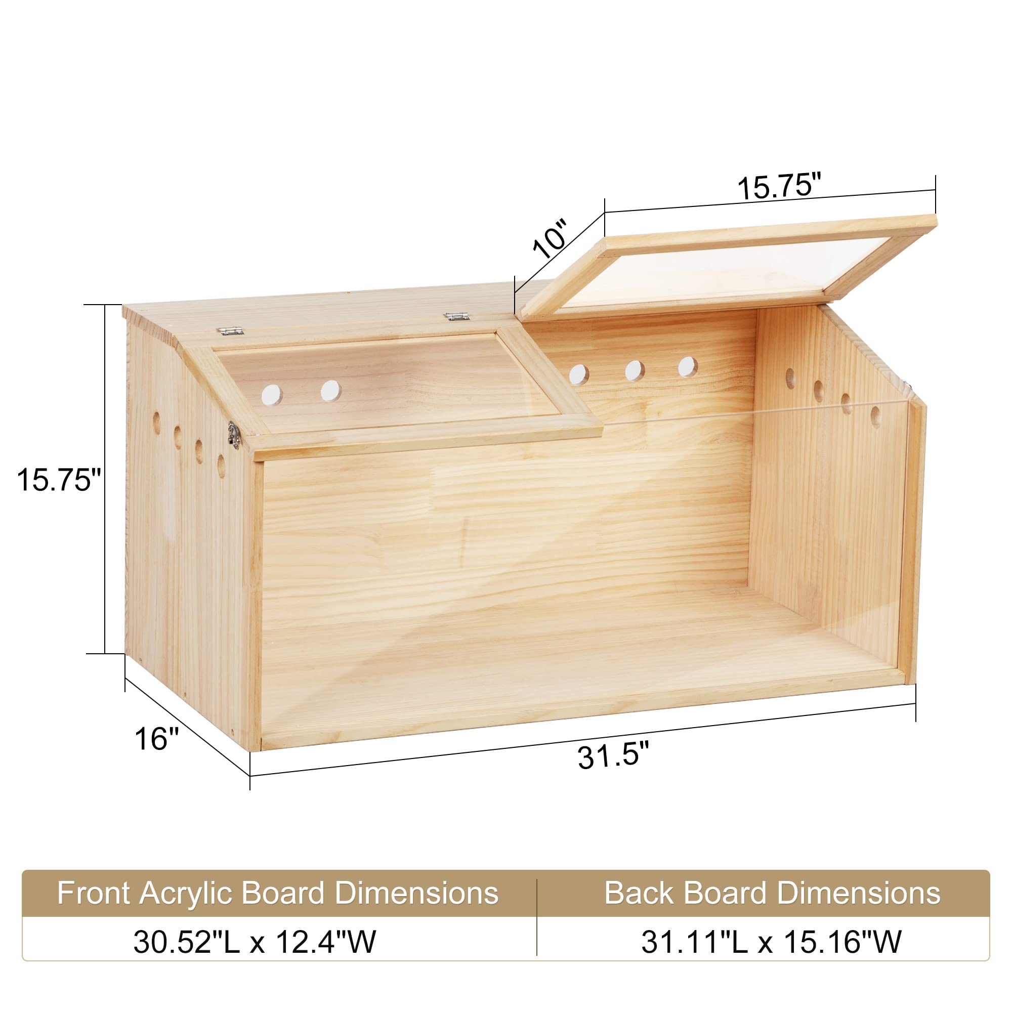 COZIWOW Wooden Hamster Cage, Animal Cabinet for Dwarf Syrian COZIWOW Wooden Hamster Cage, Animal Cabinet for Dwarf Syrian