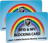 Vista 20 de SaiTech IT Tarjeta de bloqueo RFID, una tarjeta protege todo el monedero, NFC sin contacto, protector de tarjeta de crédito bancario sin contacto