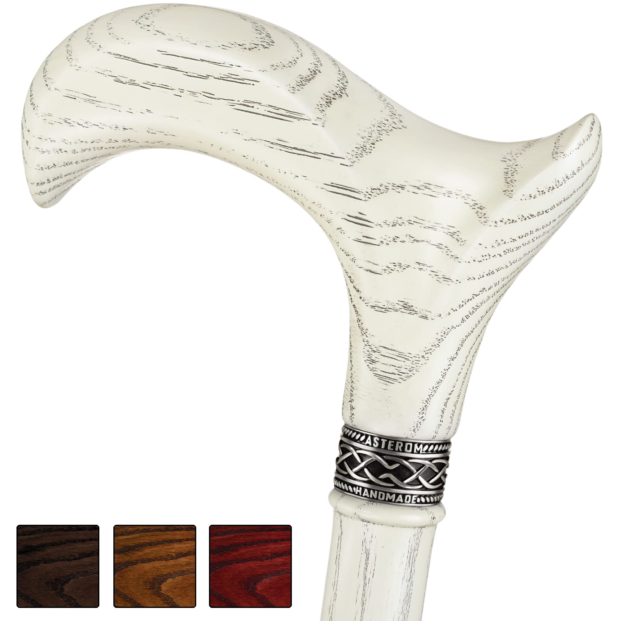 Handmade Ergonomic Walking Cane for Men and Women Stylish Derby Oak