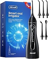 Nicwell Cordless Water Flosser: 4 Modes Rechargeable IPX7 Waterproof Oral Irrigator, 5 Tips, 30-Day Battery for Braces & Sensitive Teeth