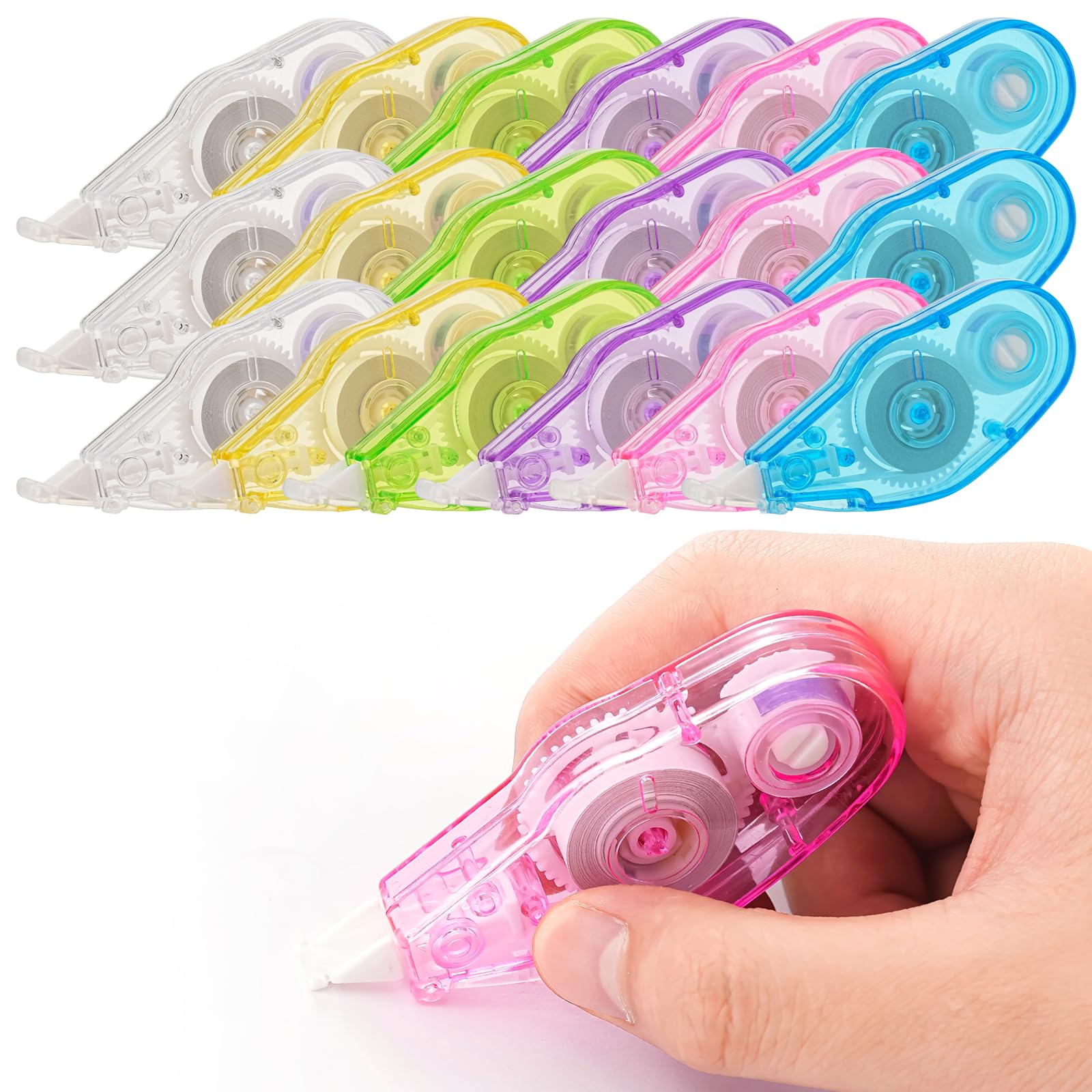 sundee Ergonomic Mini Correction Tape, Ideal for Students, Offices and Art Projects, Ensuring Precise and Neat Corrections(18ps)