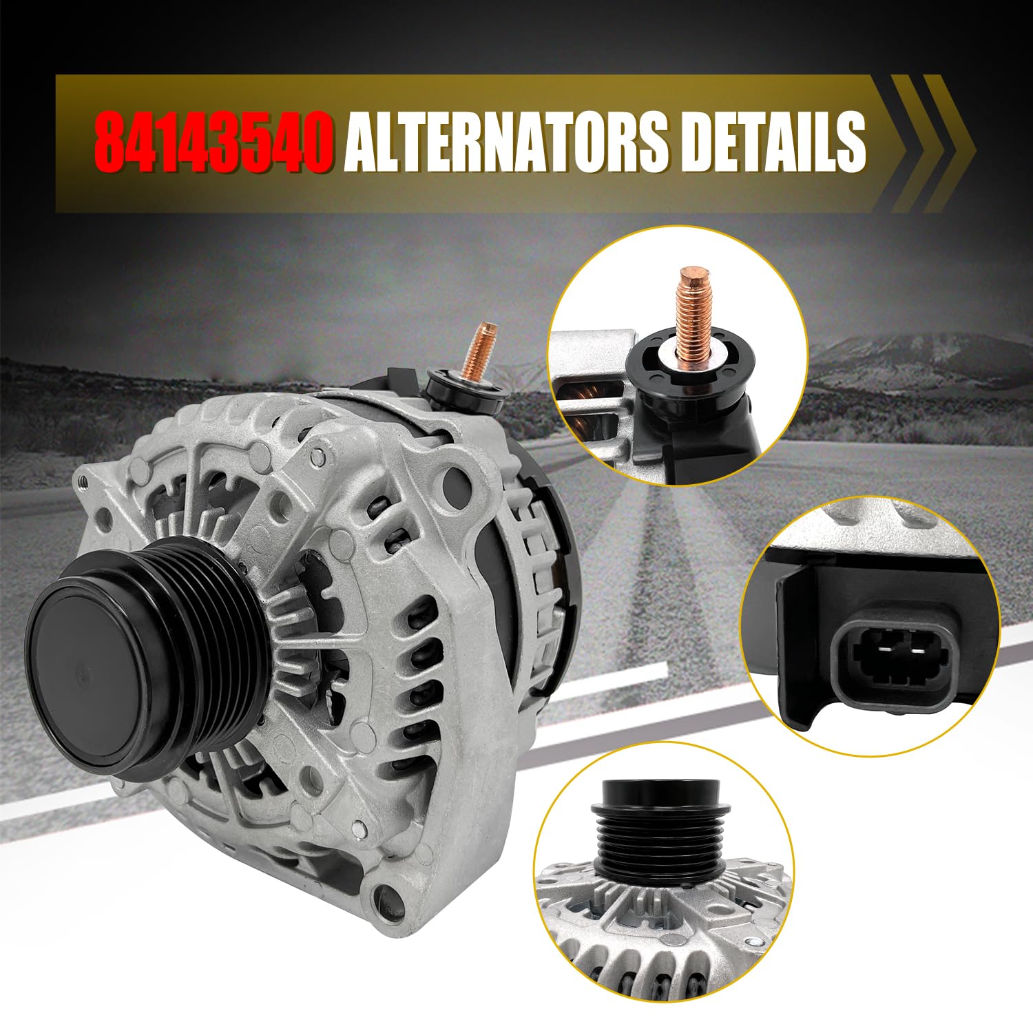 Amazon.com: 84143540 Alternator High Output Alternator 12V 170A 2 