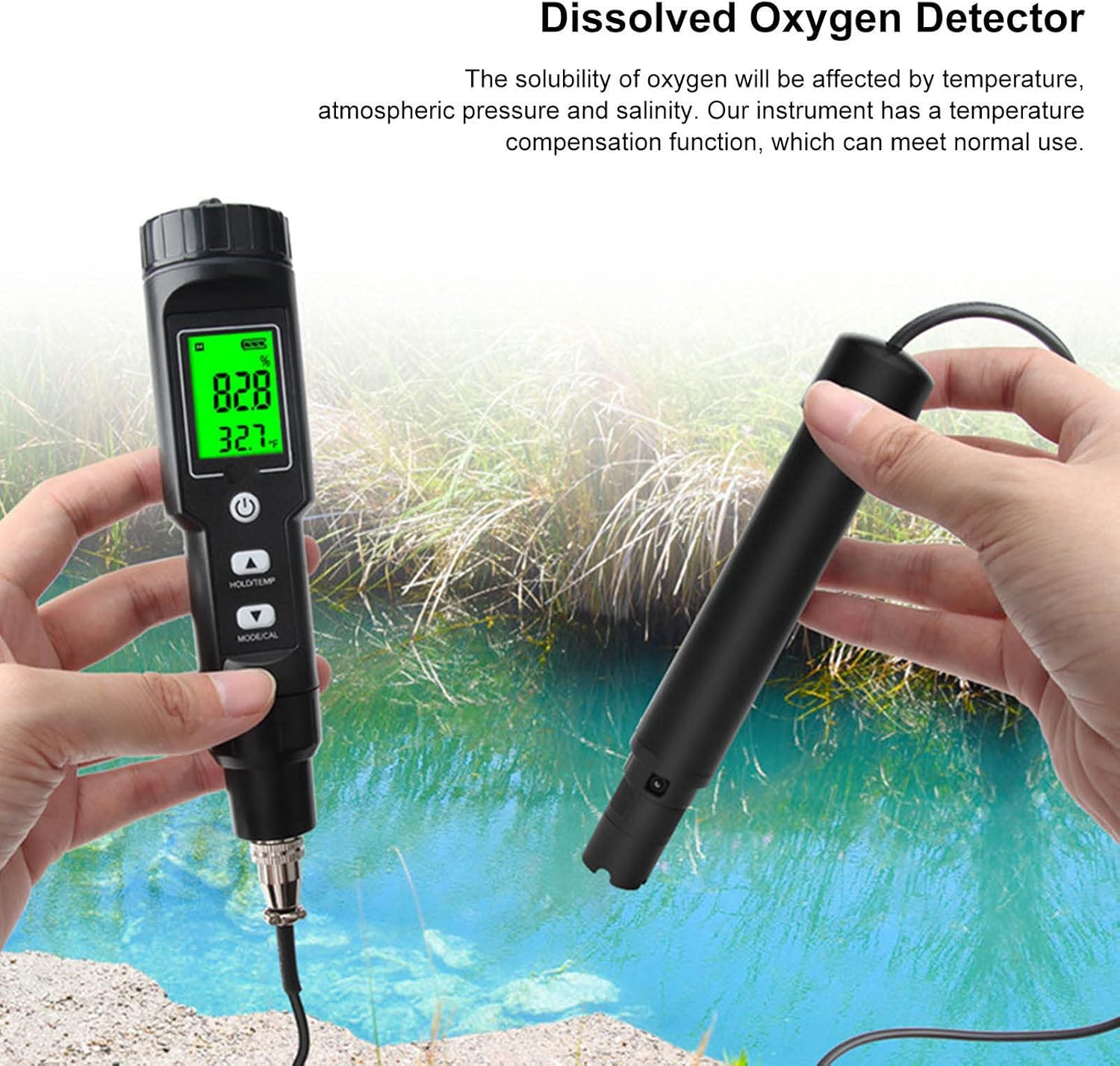 Close-up of ANKROYU DO9100 display and control buttons