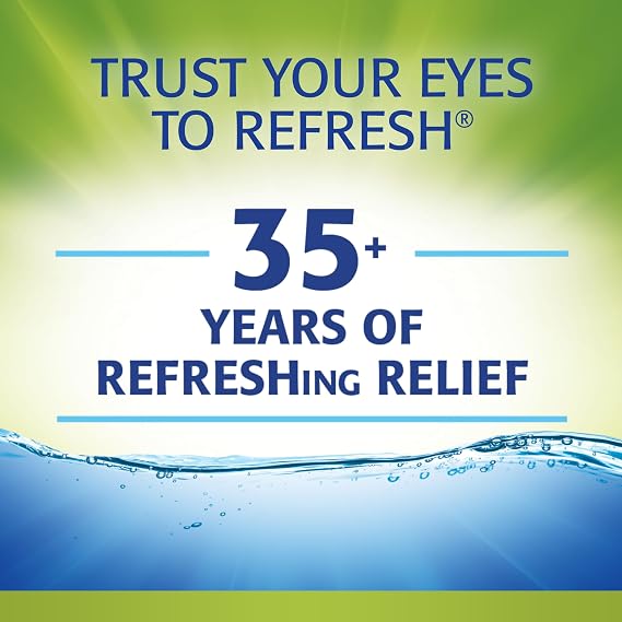 قطرات العين المرطبة للدموع الاصطناعية الخالية من المواد الحافظة RELIEVA PF Xtra، 2x0.33 أونصة سائلة (2x10 مل)، قطرتان
