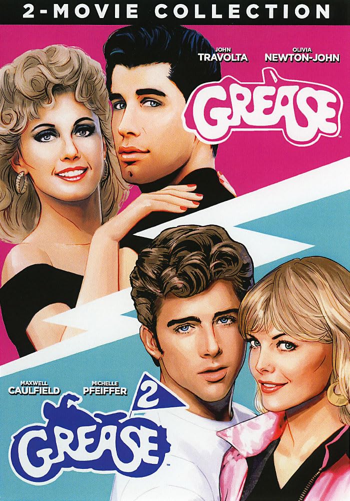 DVD Grease Pack Colección con las 2 Películas Musicales Clásicas