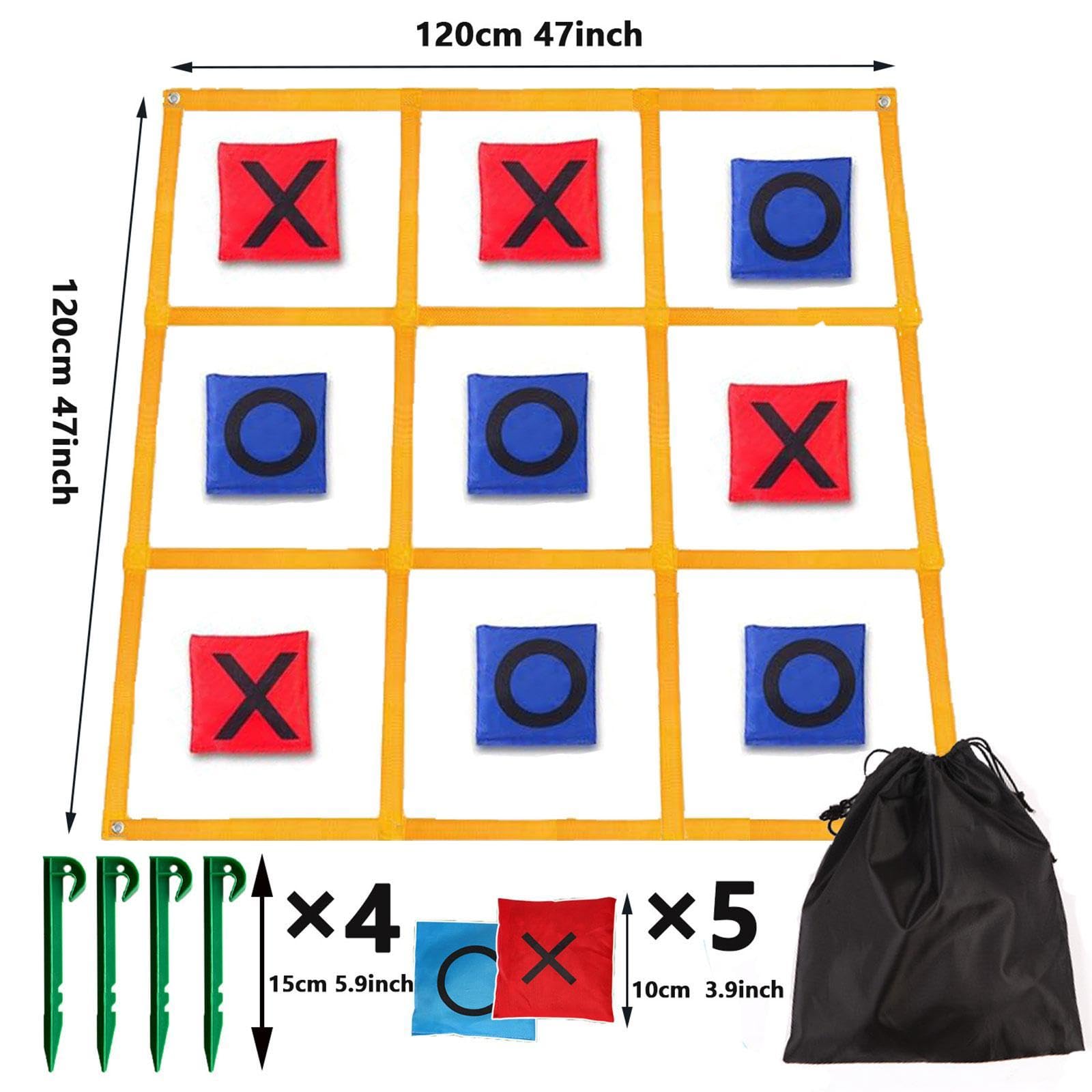 Tic Toe Game Famiglia attività di Lancio All'aperto 120CMX120cm per Adulti E Bambini