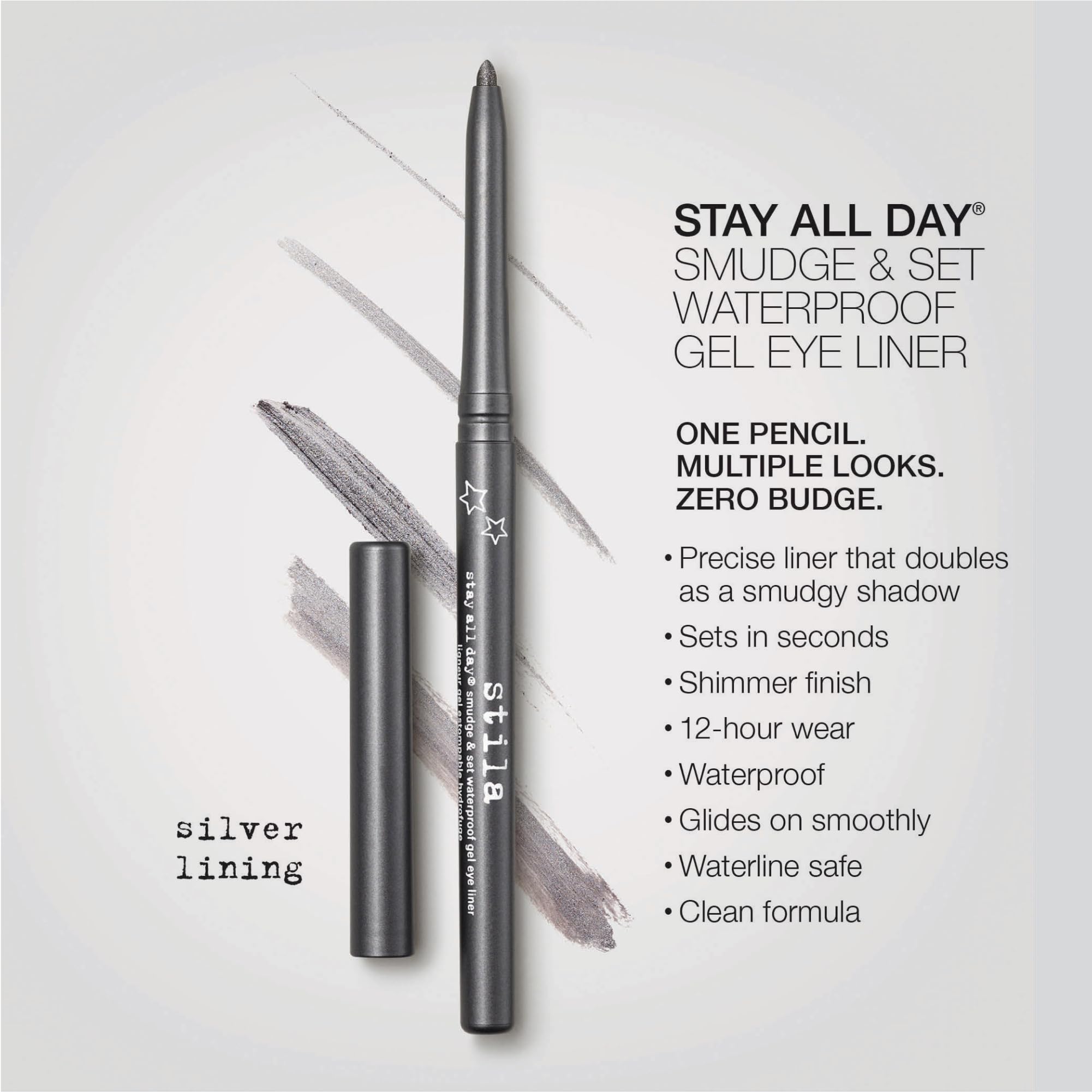 Stay All Day® Smudge & Set Waterproof Gel Eye Liner 0.35g - Silver Lining, 0.35 g (Pack of 1) - Image 2