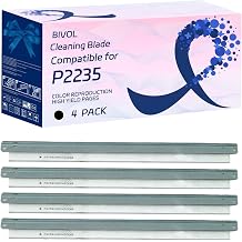 BIVOL P2235 Cleaning Blade Compatible for Kyocera P 2235 2040 M 2540 2640 2735 2135 2635 Printers, with Chip, High Yield 8000 Pages 4 Pack Black