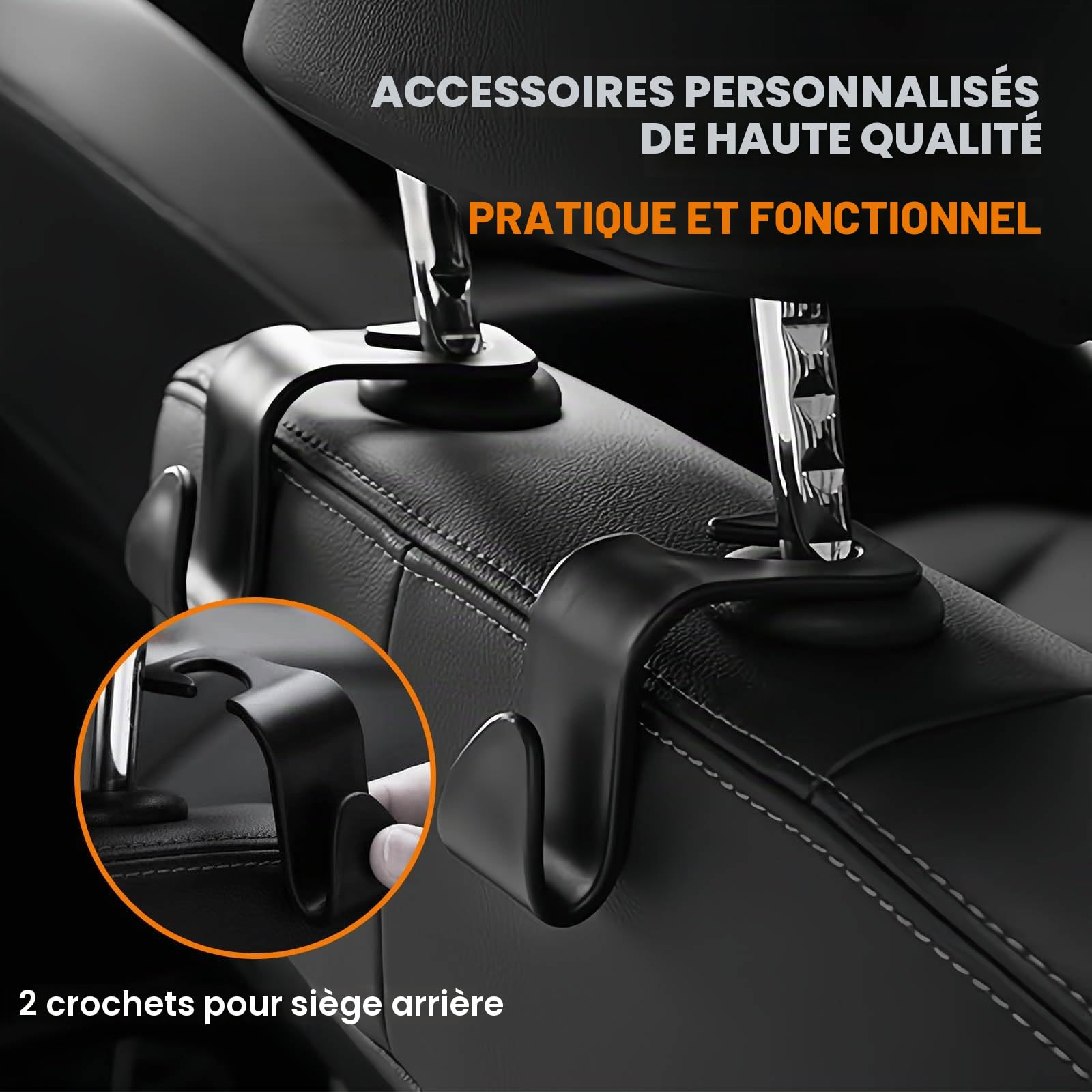 Filet de Rangement pour Toit de Voiture, Filet Plafond 90x65 cm | Organiseur Élastique en Maille avec Sangles Réglables et Poches Zippées, Grand Sac Universel pour Voiture, SUV, Van