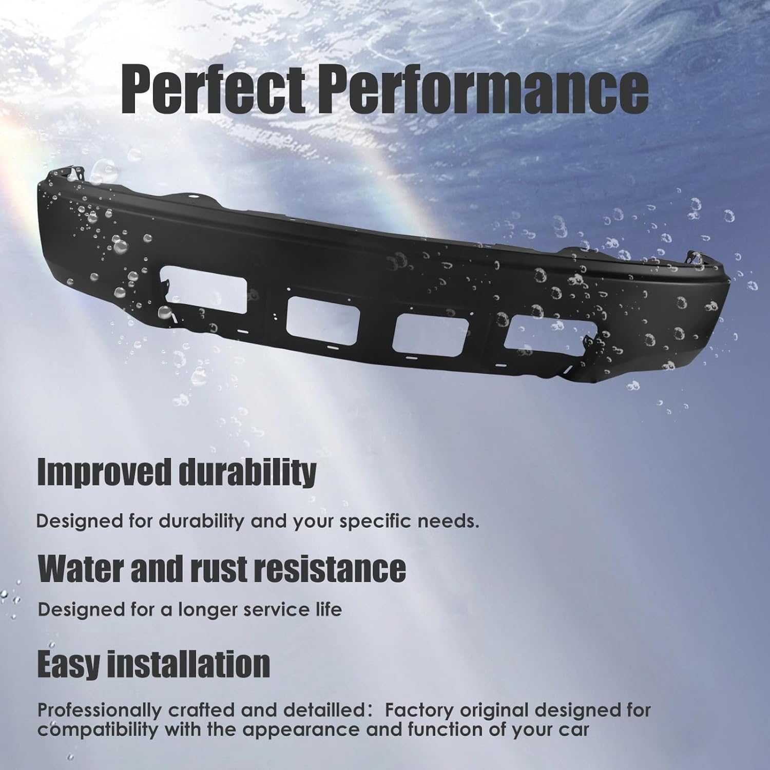 MANCHE Premium Front Bumper compatible with Enhanced Vehicle ion and Style