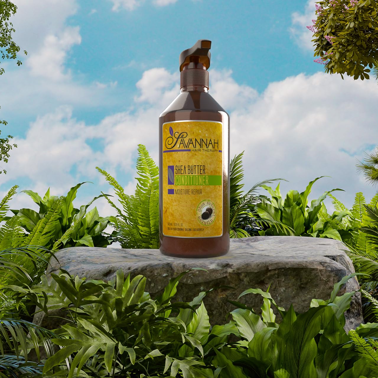 Savannah Hair Therapy Conditioner with Shea Butter & Keratin – Moisturizing, Sulfate-Free Formula for Dry, Damaged or Color-Treated Hair – Professional Salon Care 500 ml (16.9 oz) - Image 10