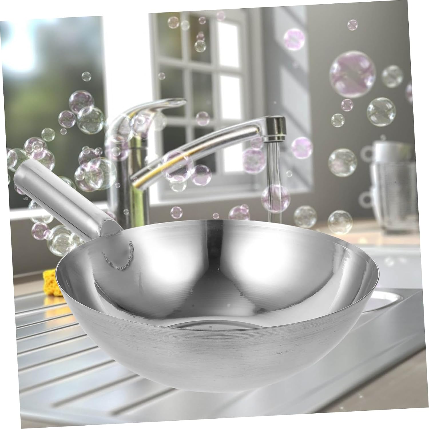 Portable Stainless Steel Water Ladle Thickened Metal Scoop with Ergonomic Handle for Kitchen Home Garden and Restaurant Use Capacity Soup Dipper for Safe Serving